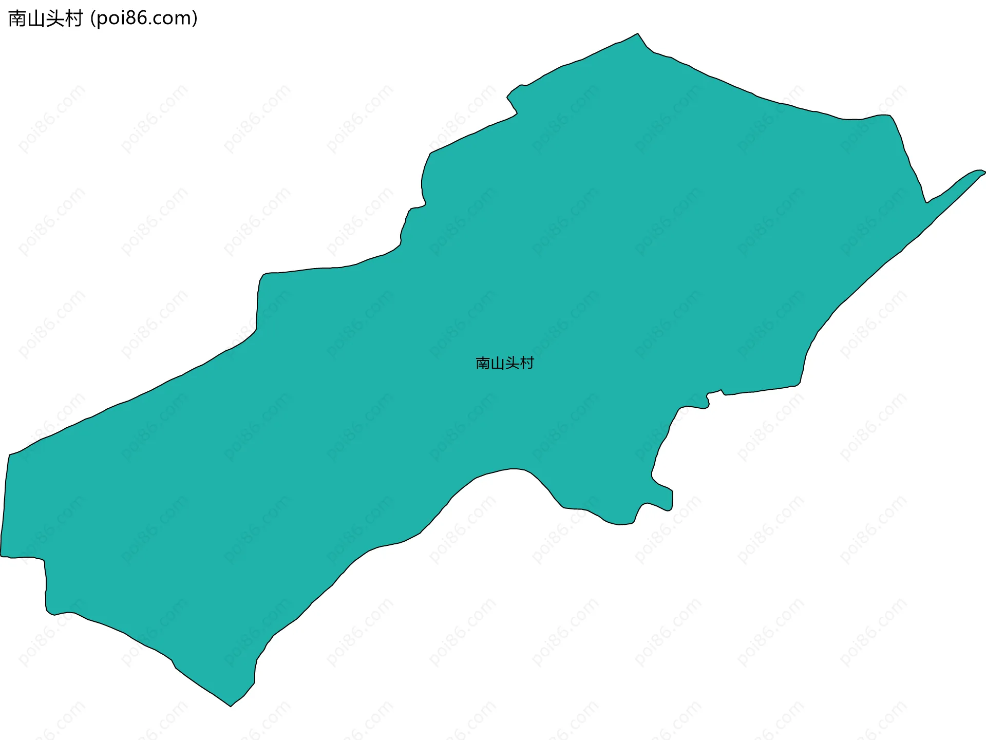 南山头村边界地图