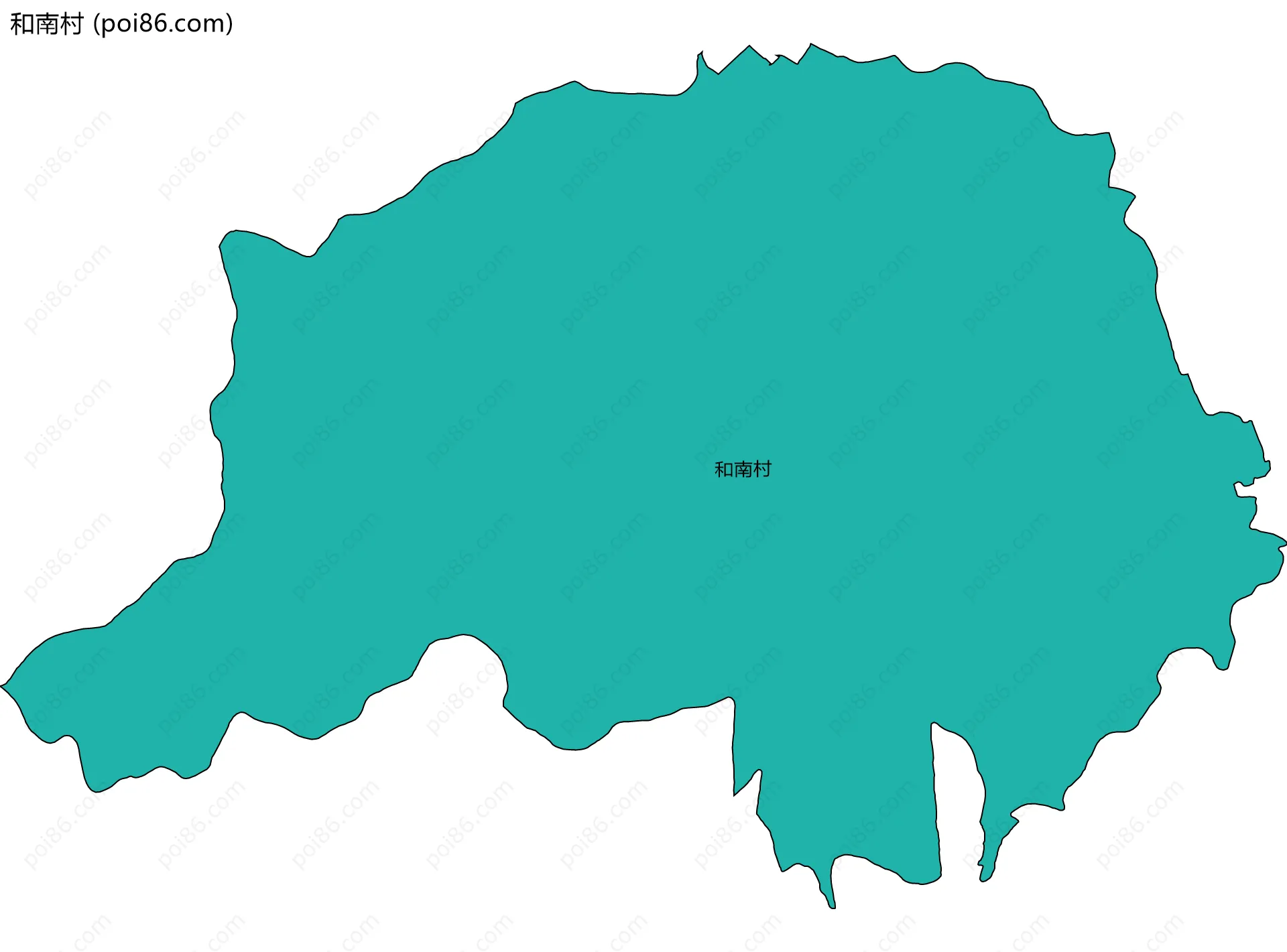 和南村边界地图
