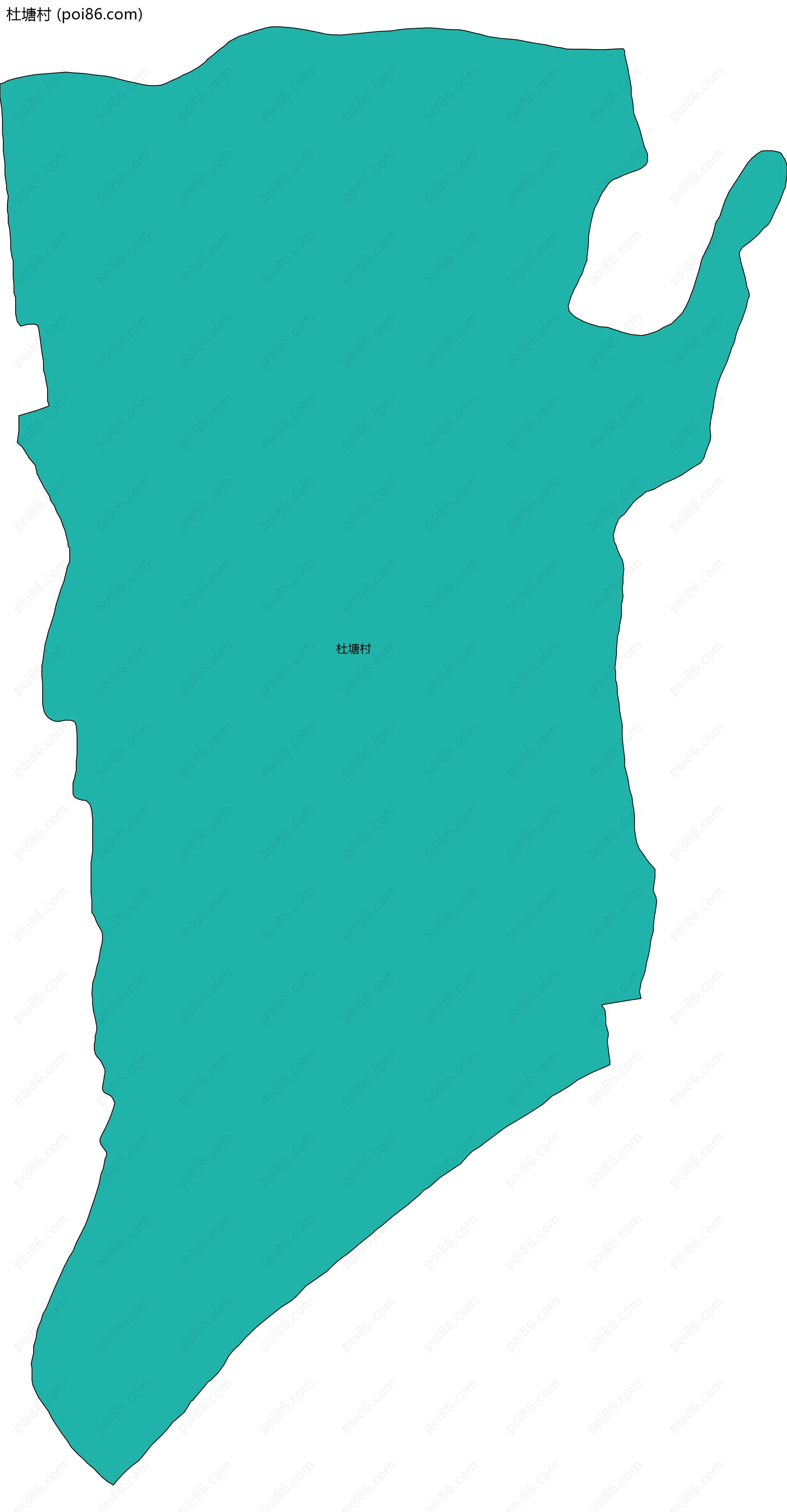 杜塘村边界地图