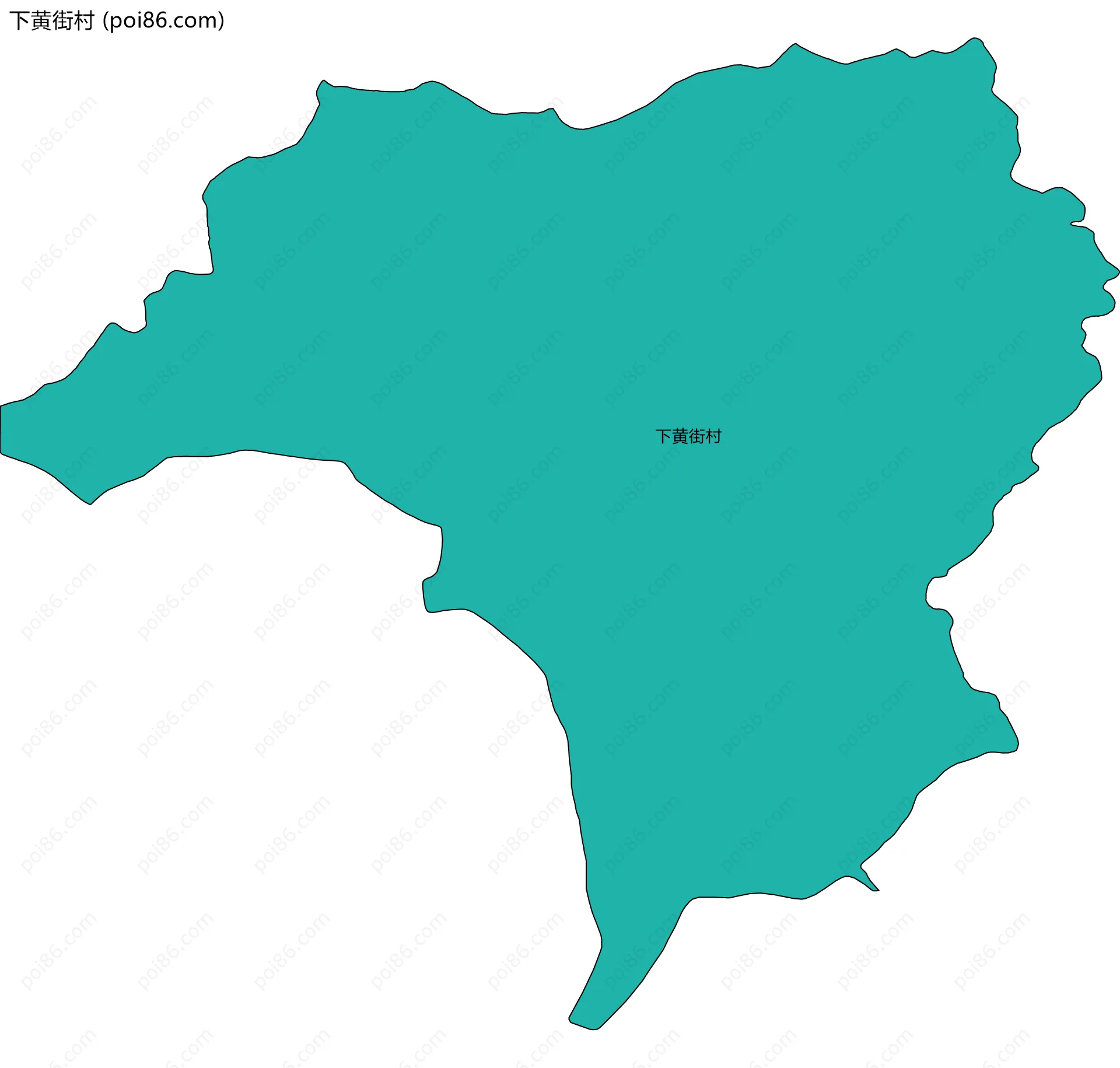 下黄街村边界地图