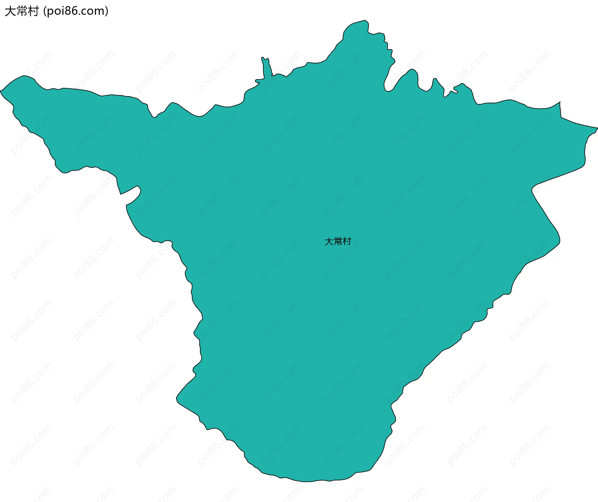 大常村边界地图