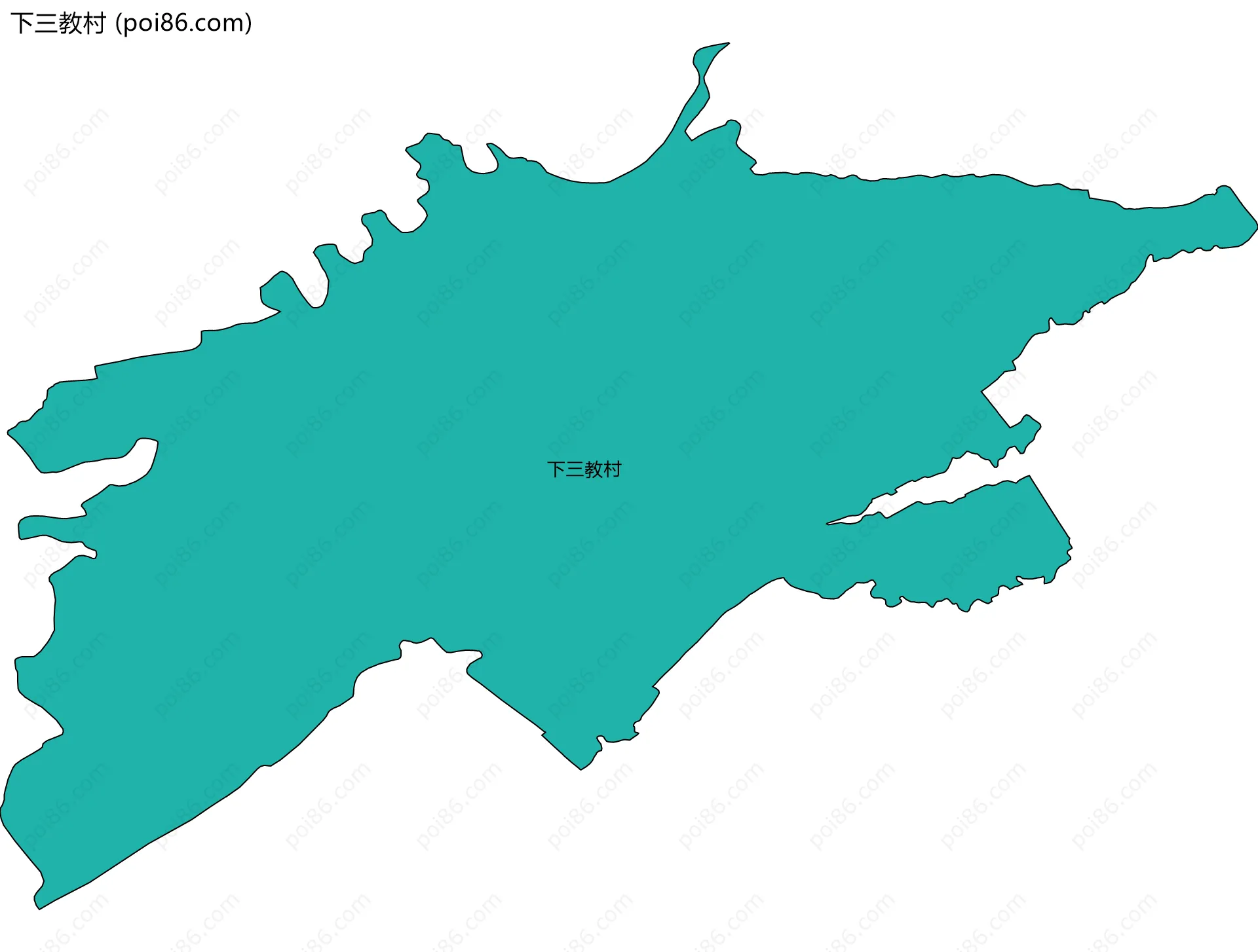 下三教村边界地图