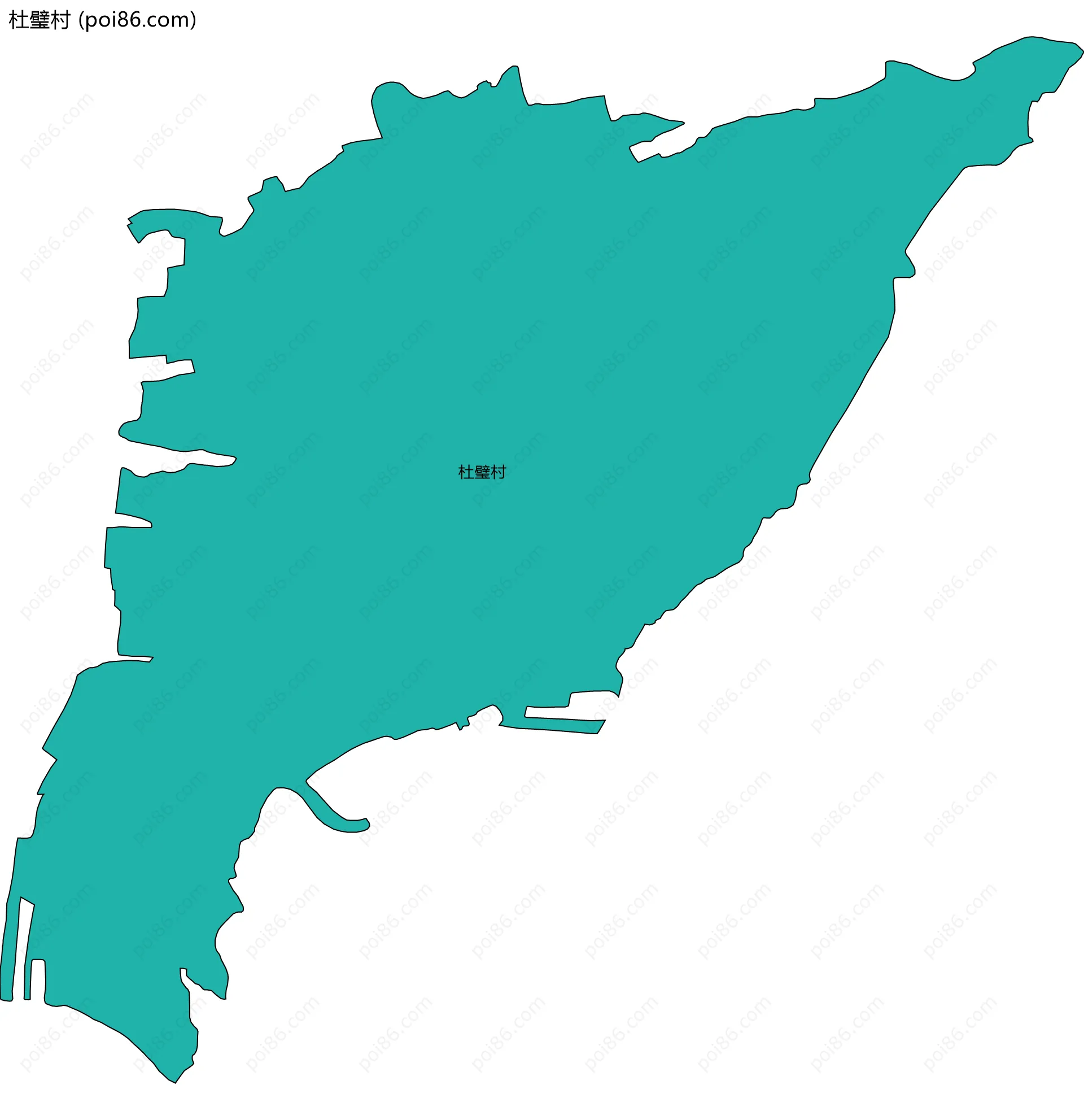 杜璧村边界地图
