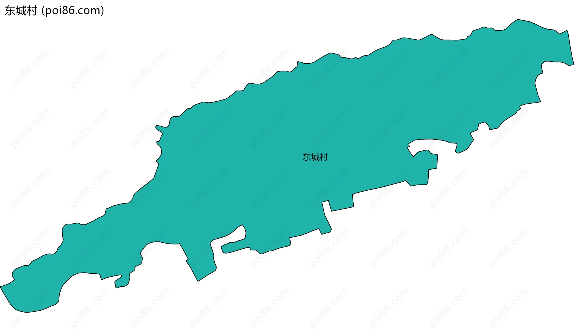 东城村边界地图