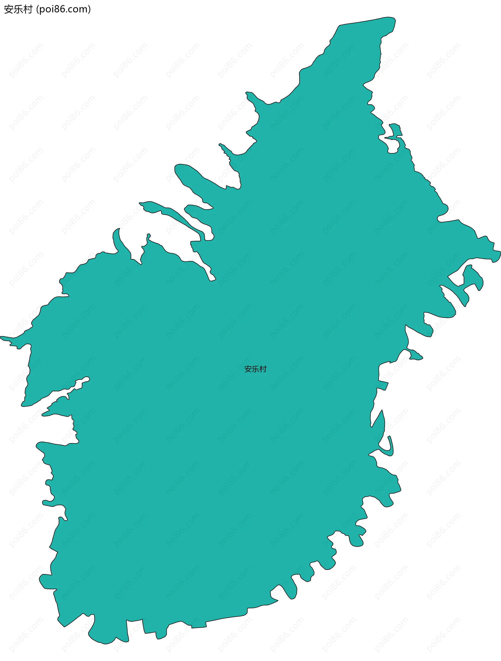 安乐村边界地图