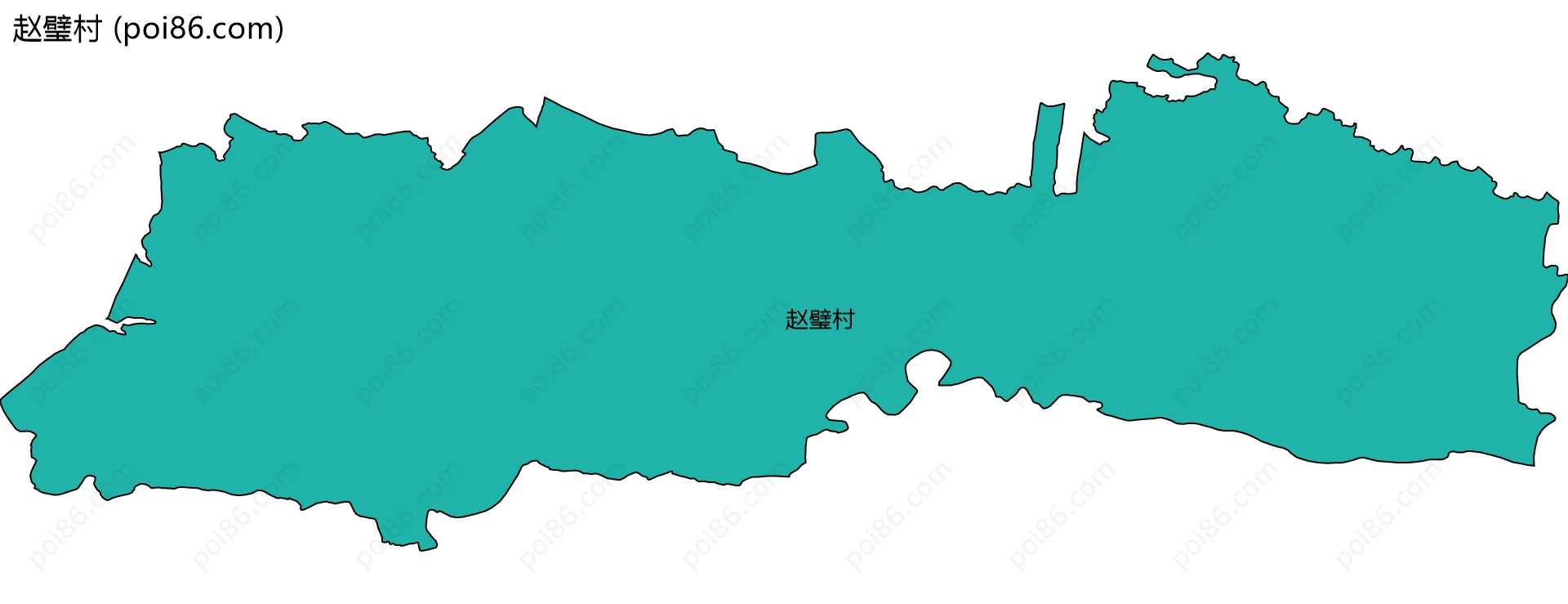 赵璧村边界地图