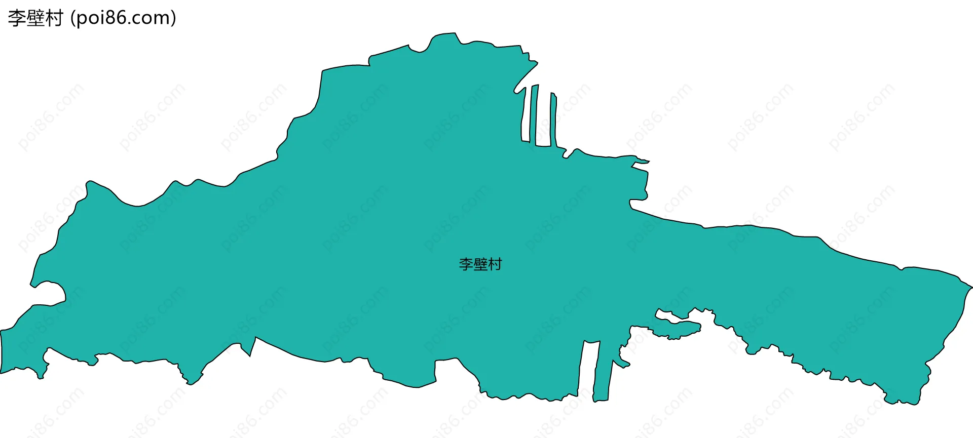 李壁村边界地图