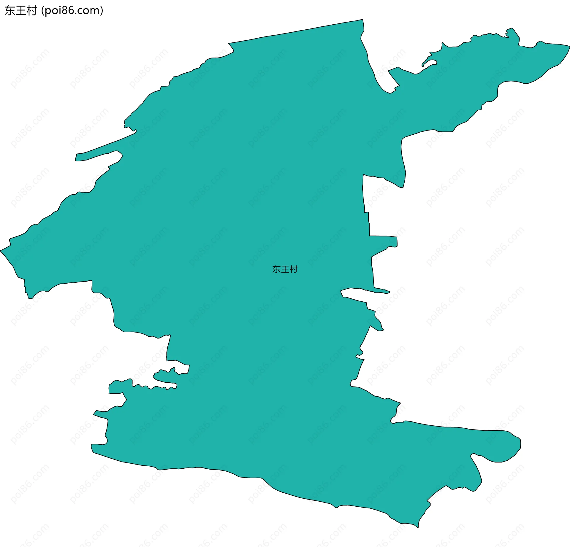 东王村边界地图