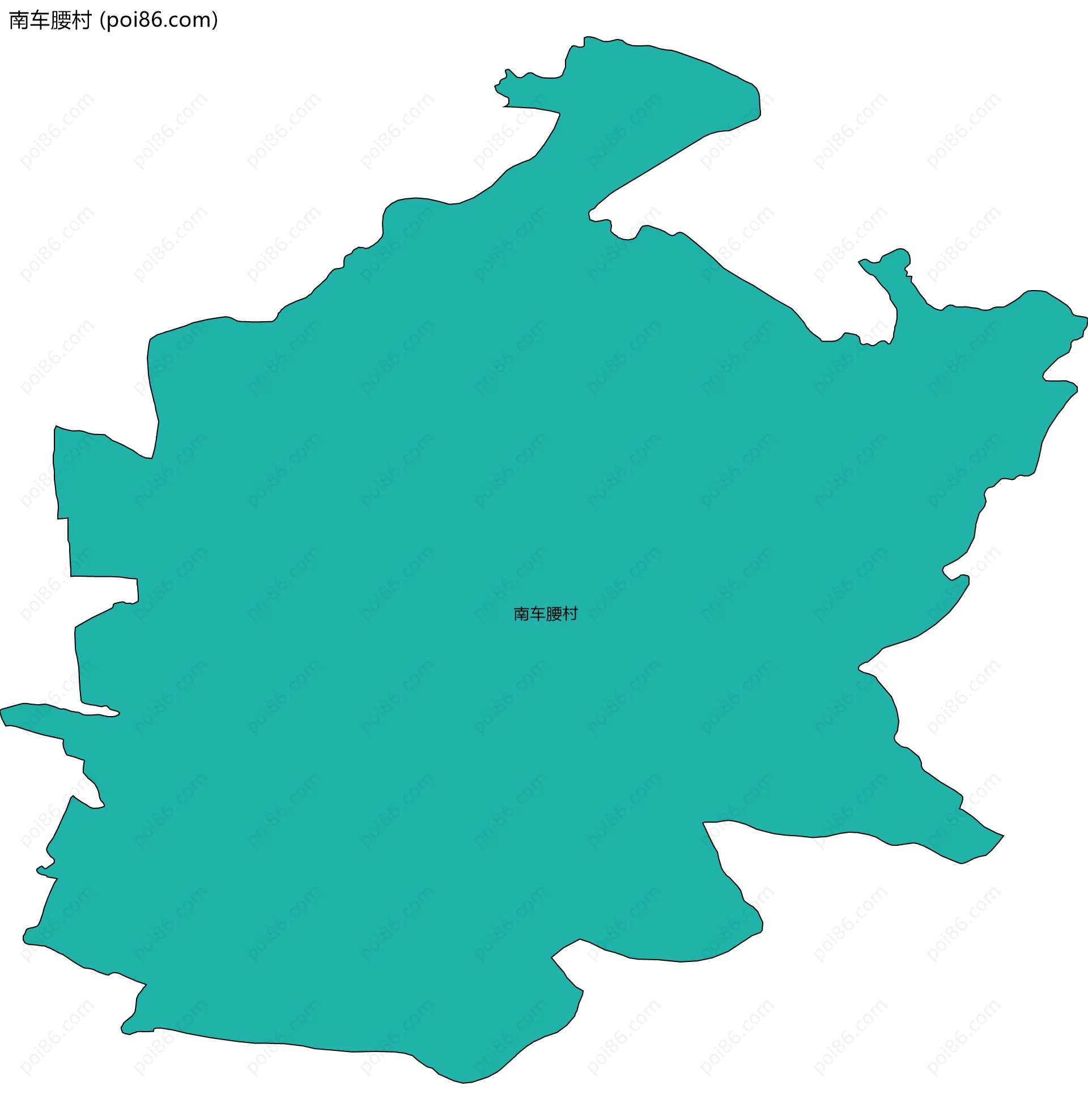 南车腰村边界地图