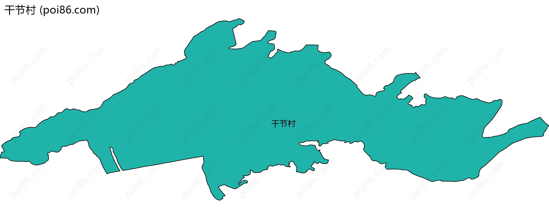 干节村边界地图