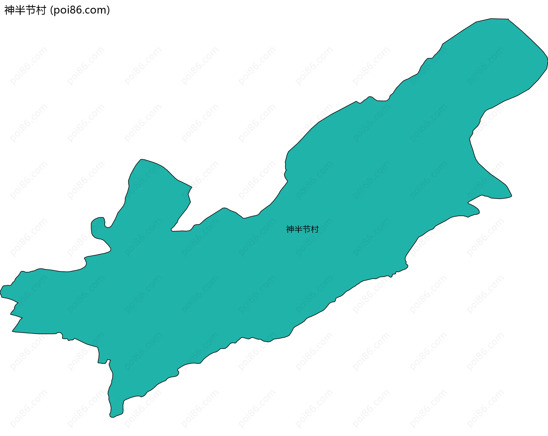 神半节村边界地图