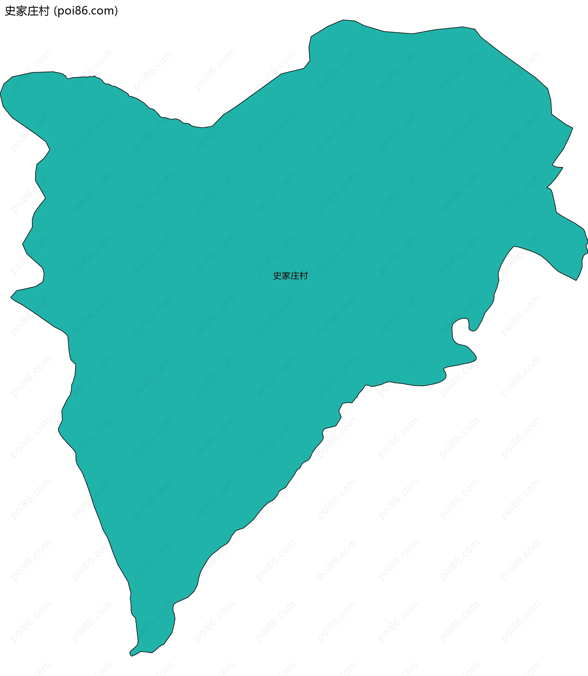 史家庄村边界地图