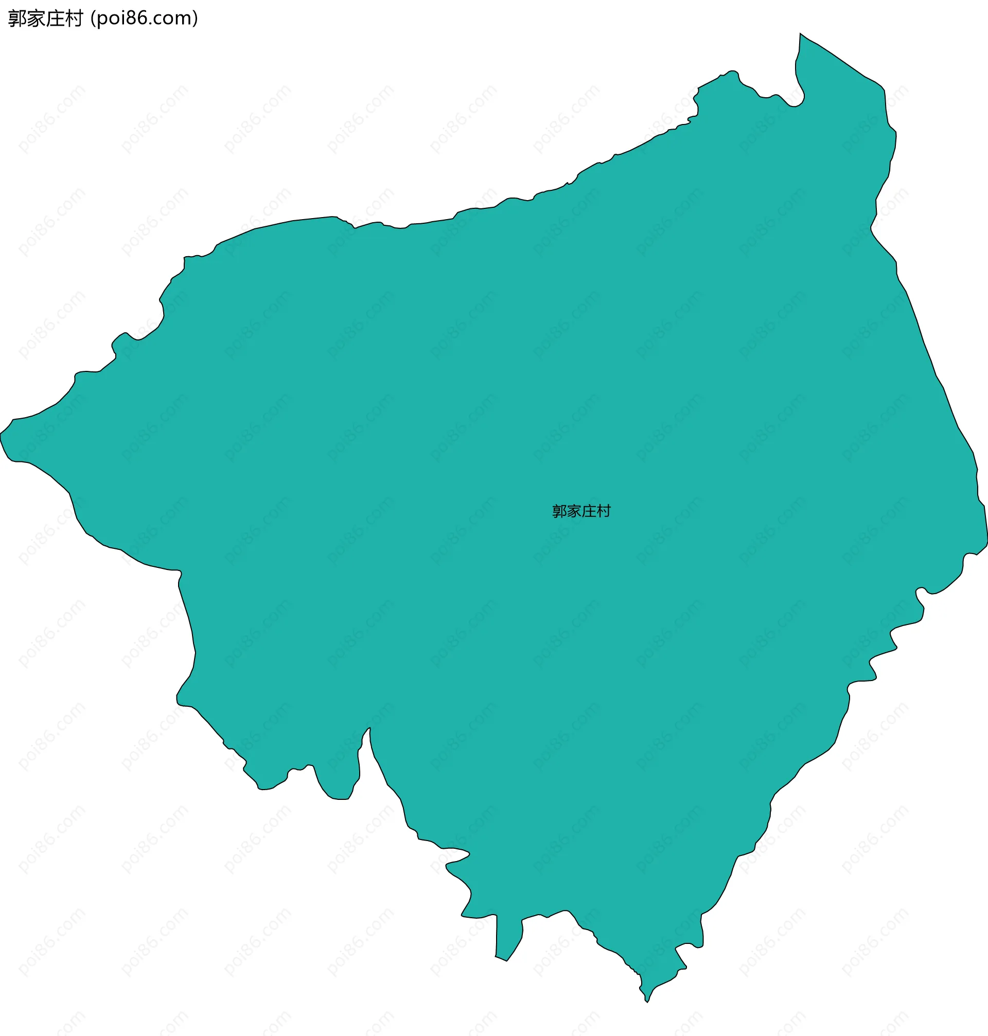 郭家庄村边界地图