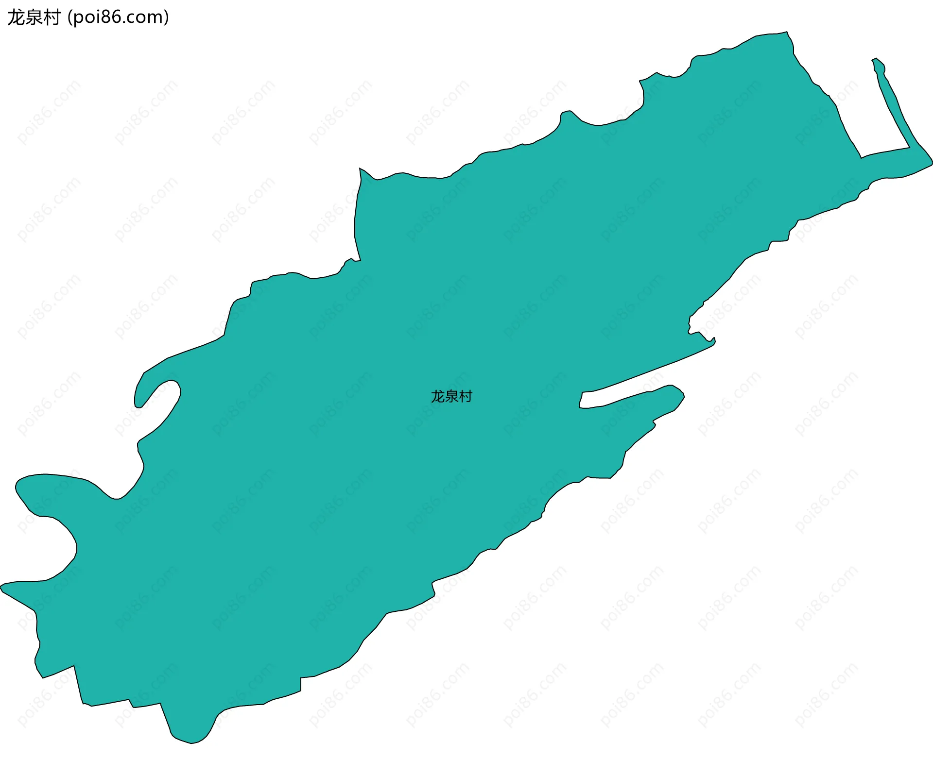 龙泉村边界地图