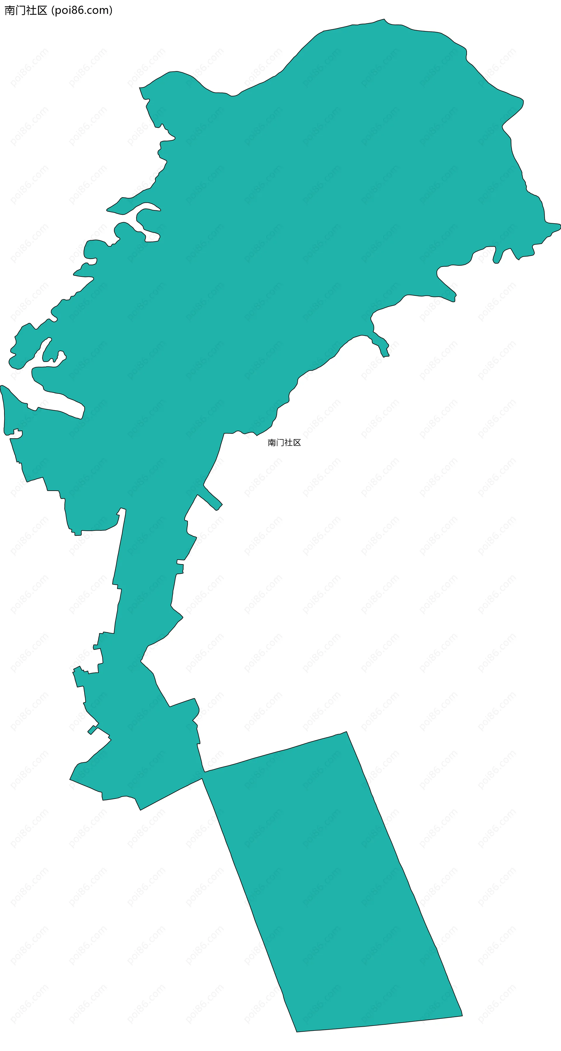 南门社区边界地图