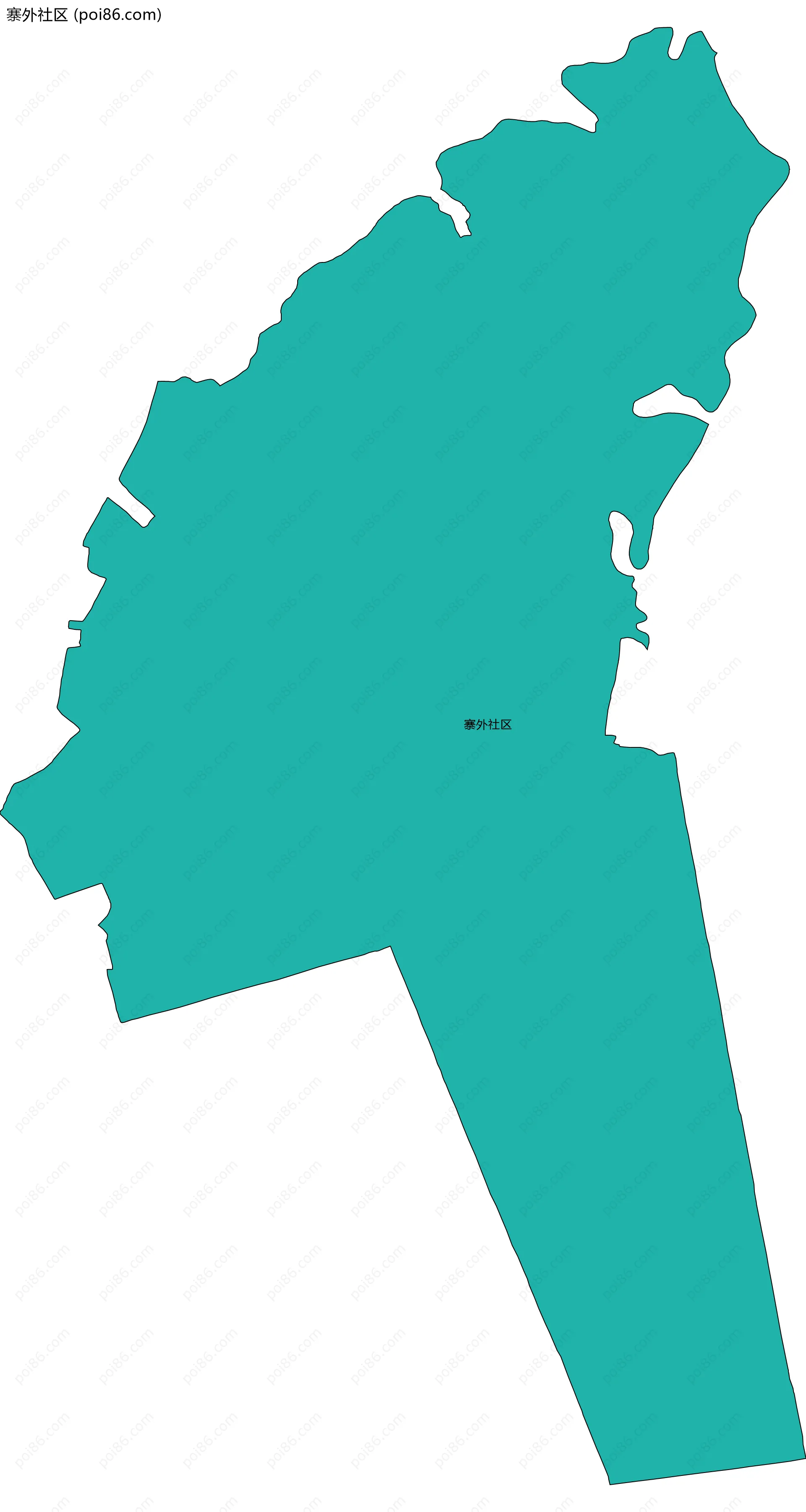 寨外社区边界地图