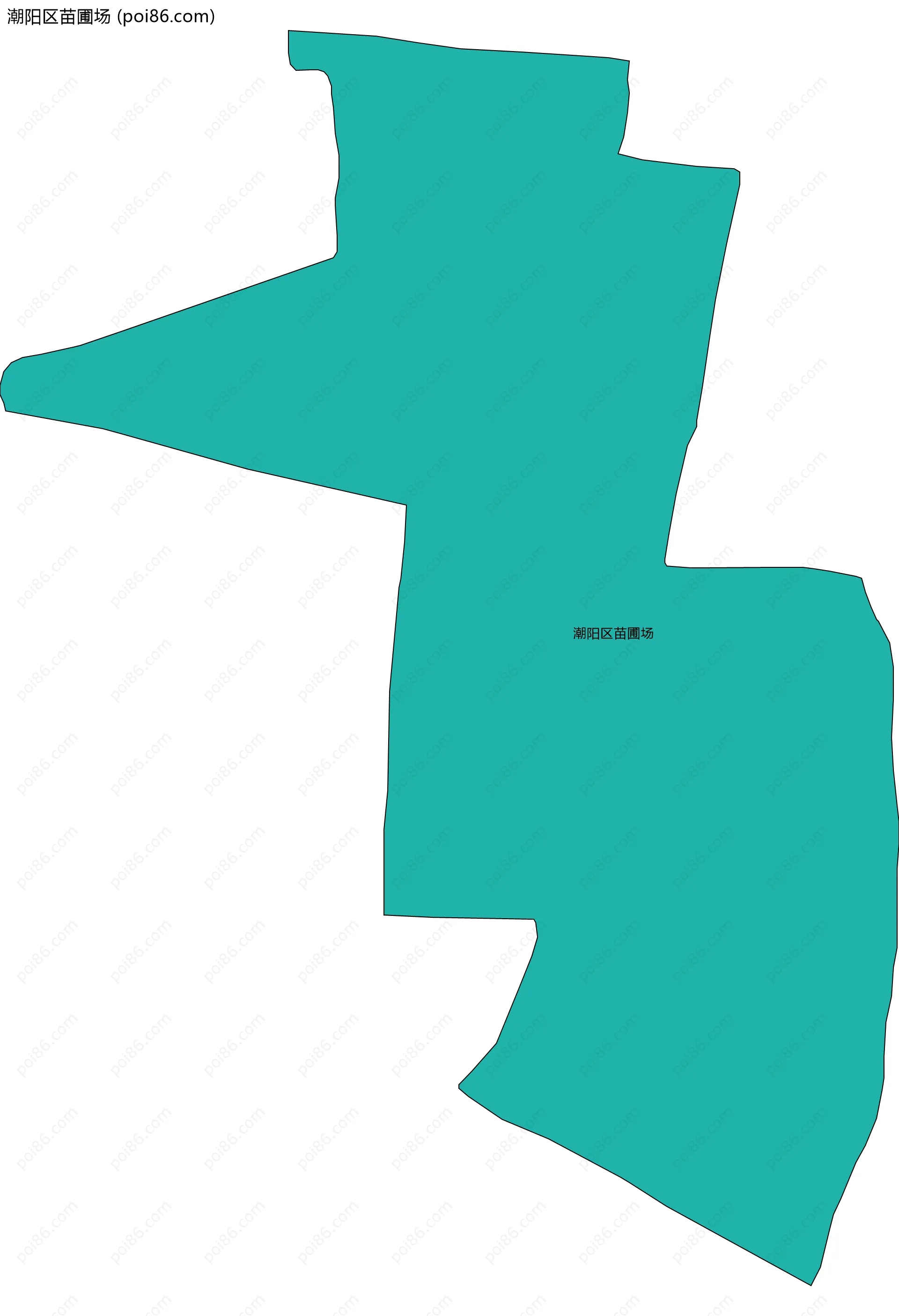 潮阳区苗圃场边界地图