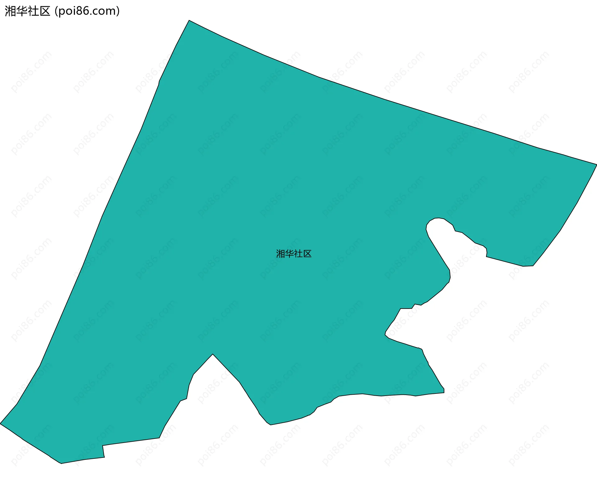 湘华社区边界地图