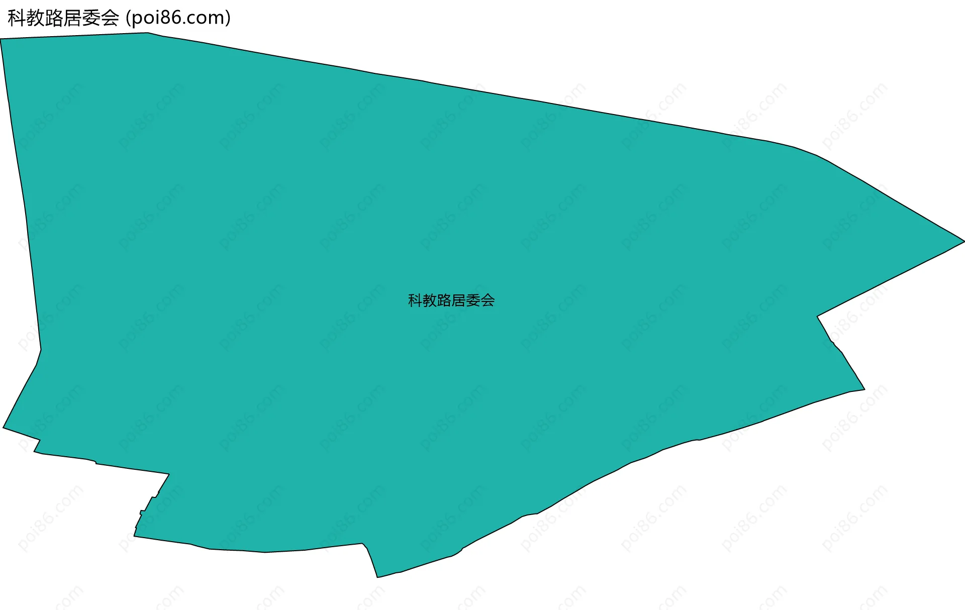科教路居委会边界地图