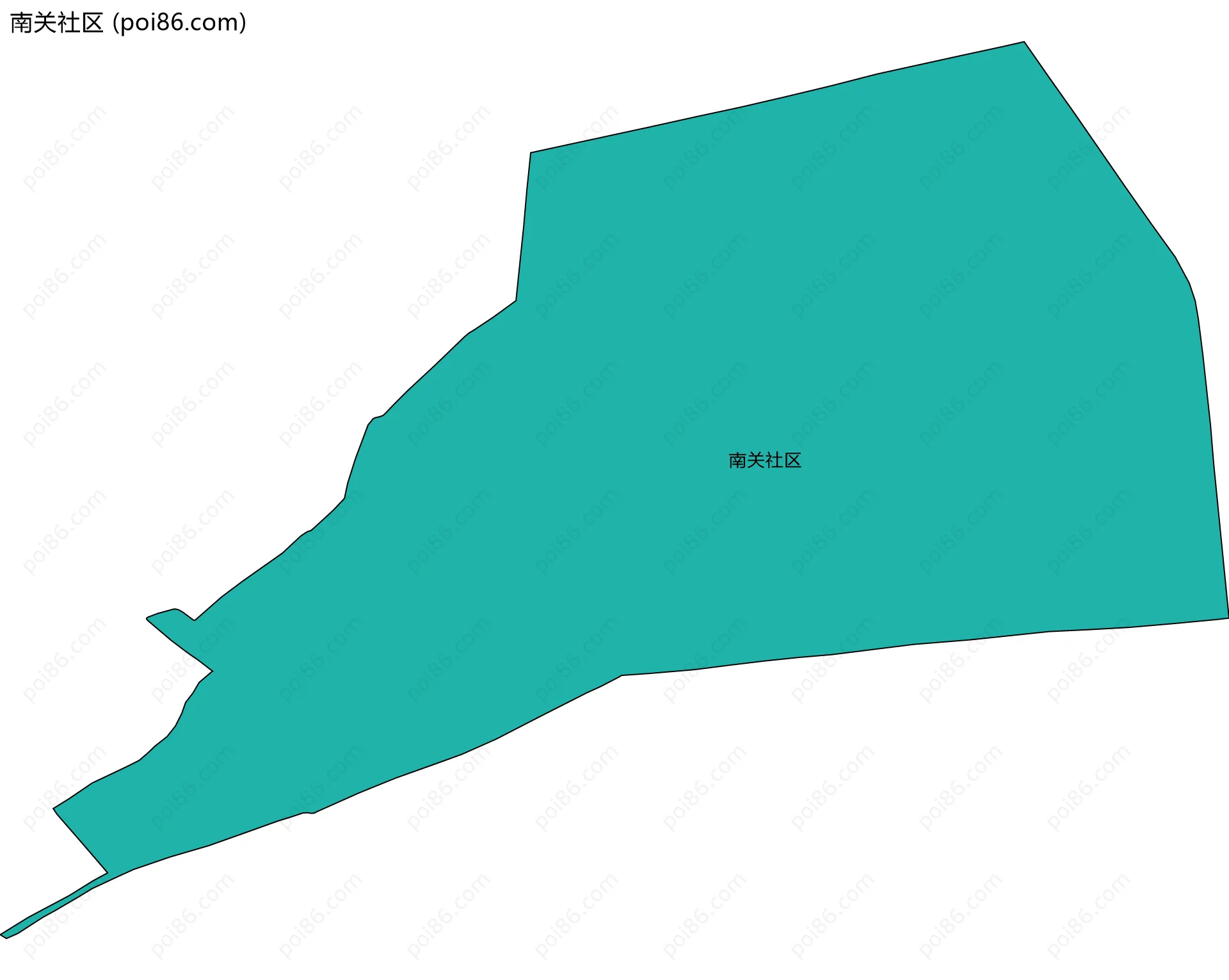 南关社区边界地图