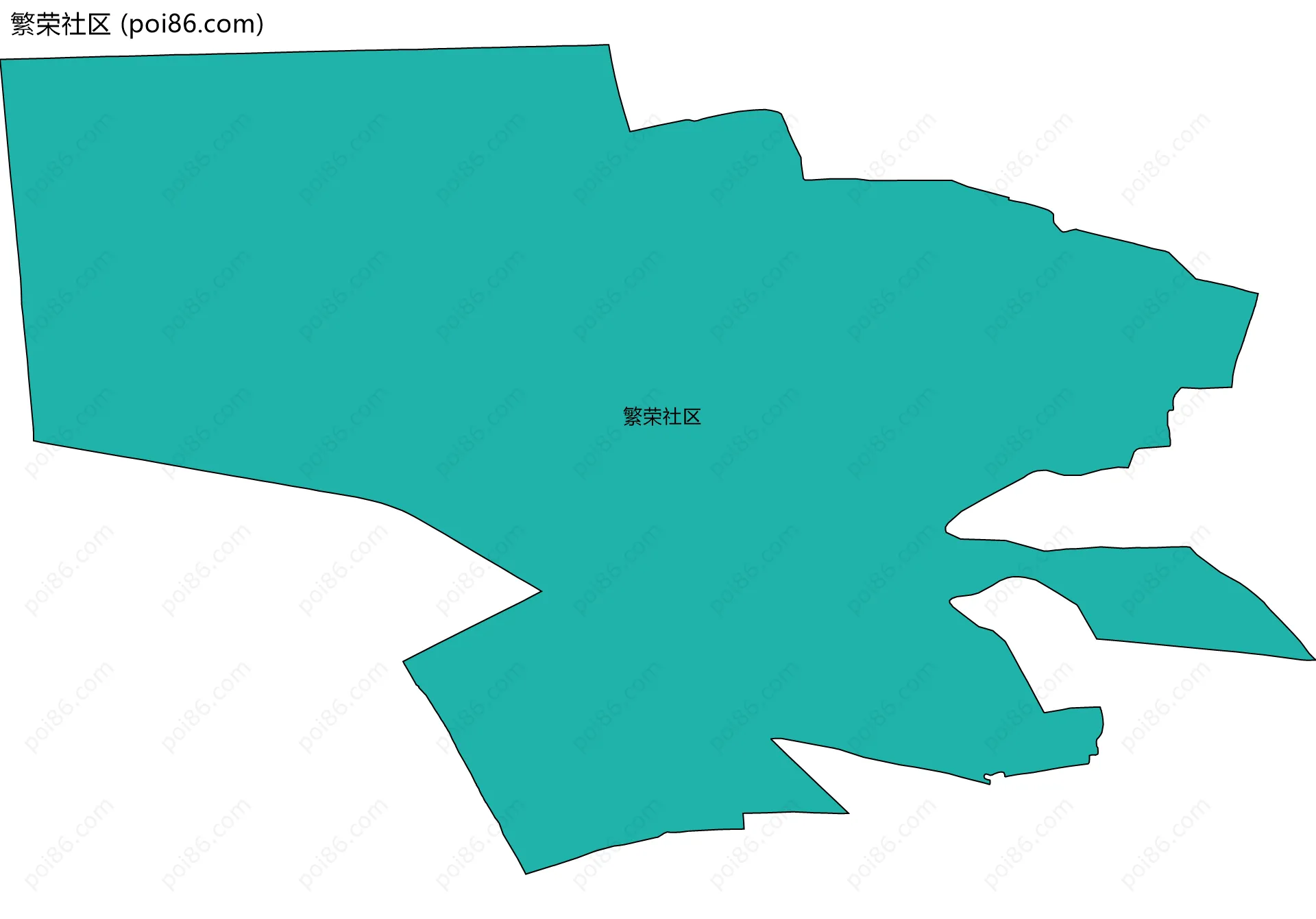 繁荣社区边界地图