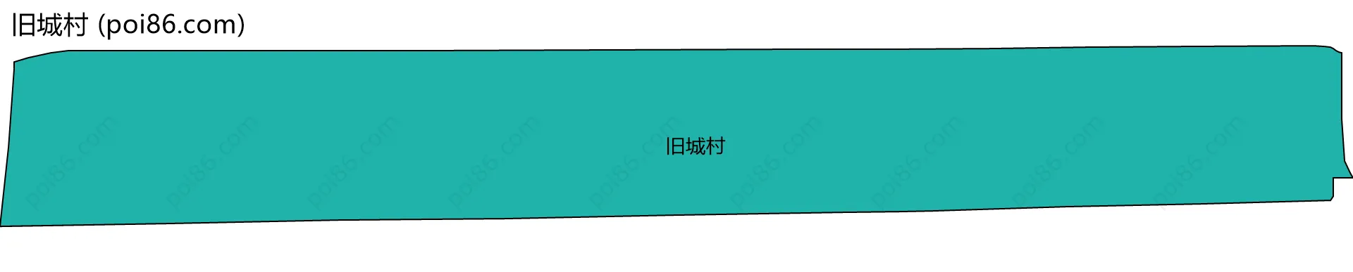 旧城村边界地图