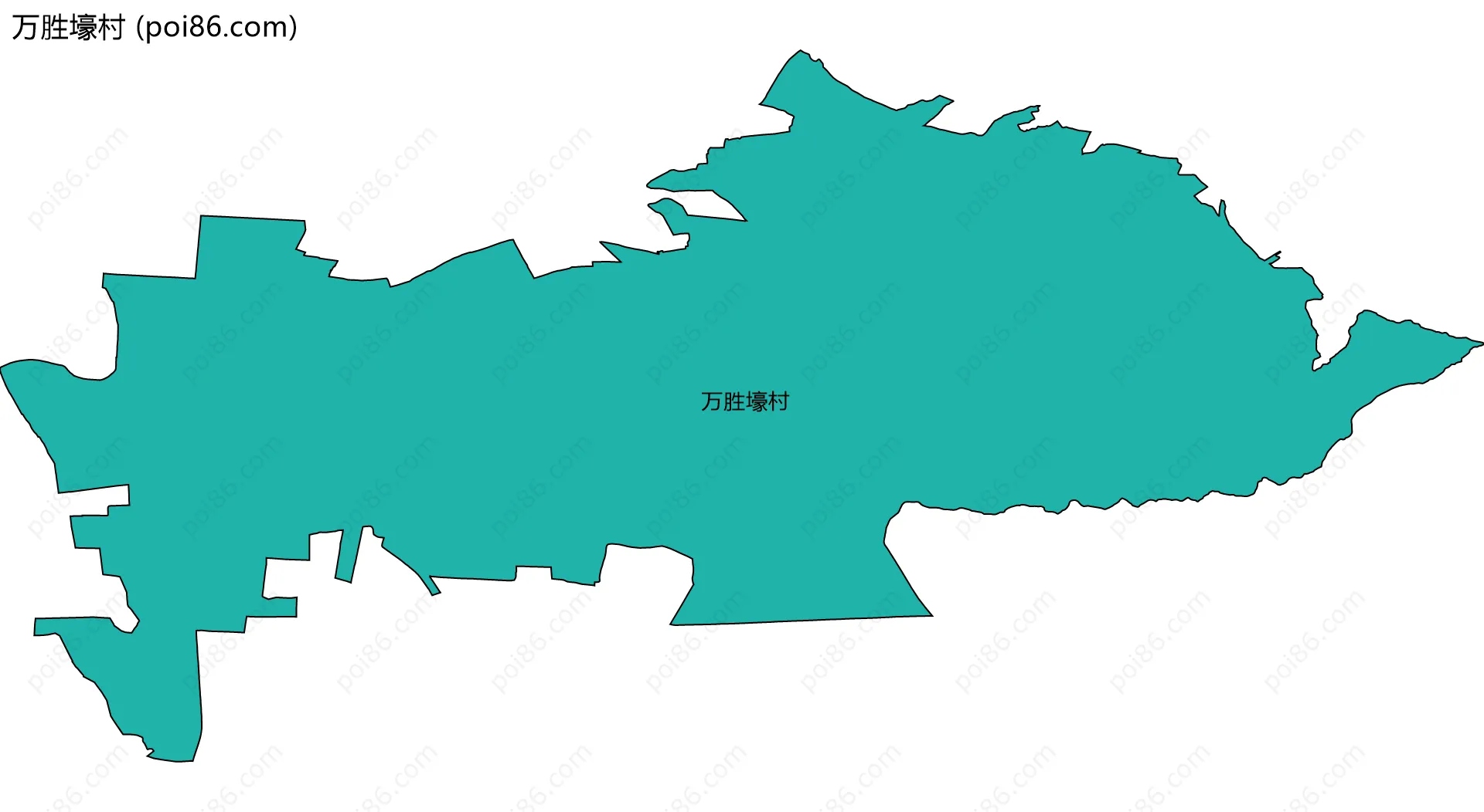 万胜壕村边界地图