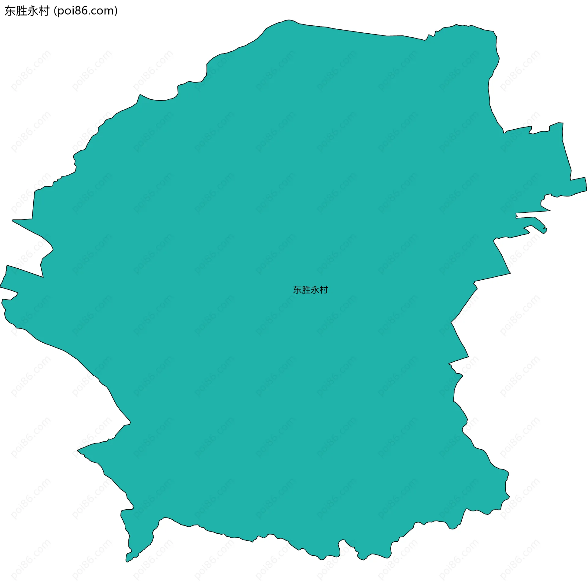 东胜永村边界地图