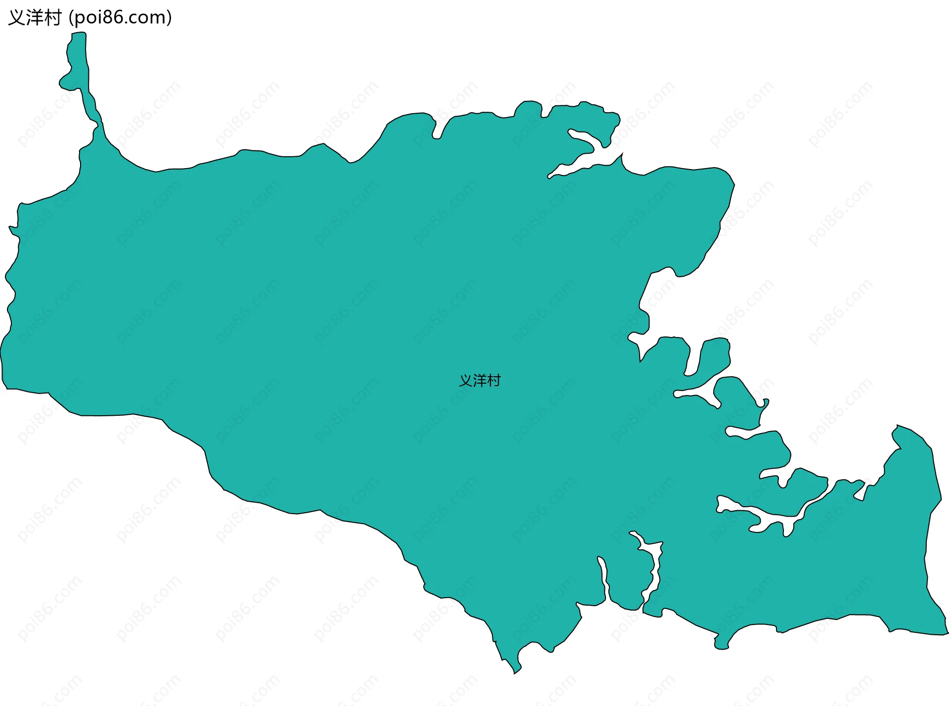 义洋村边界地图