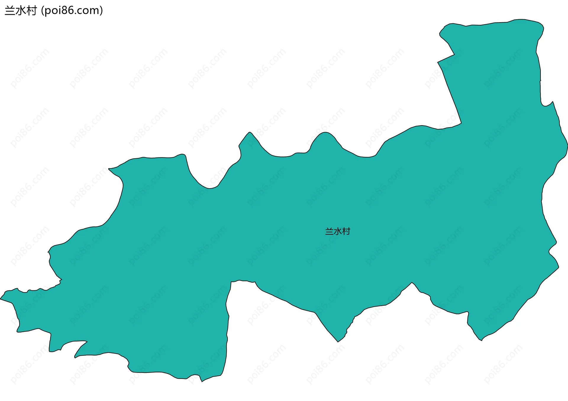 兰水村边界地图