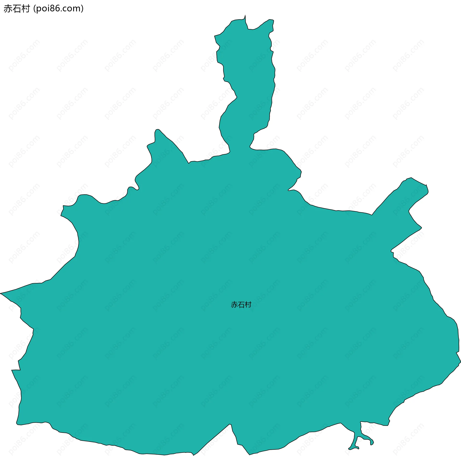 赤石村边界地图