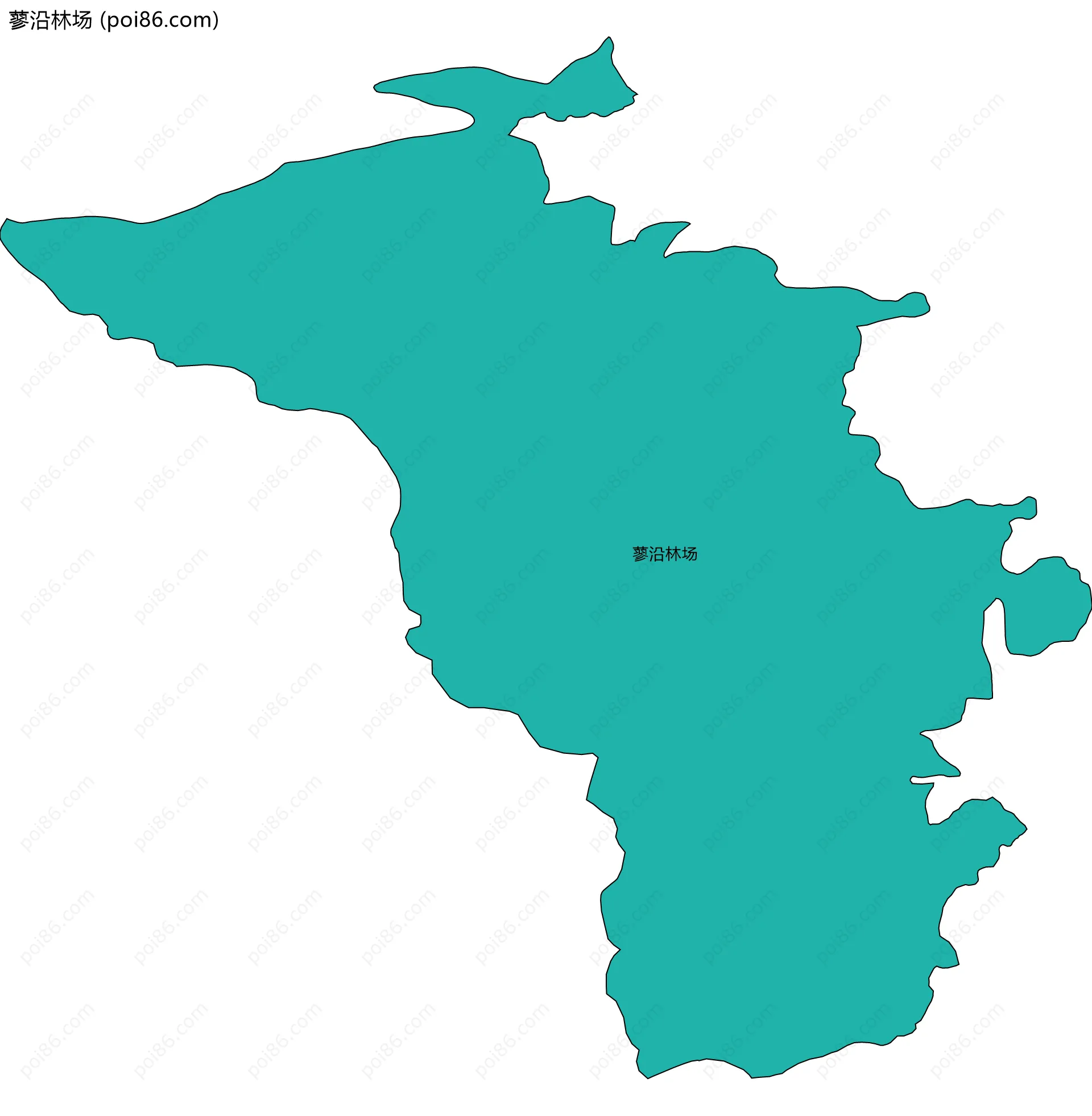 蓼沿林场边界地图