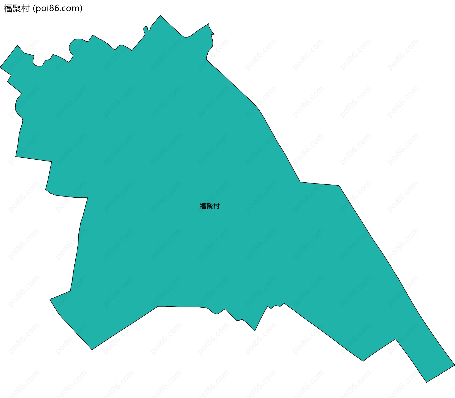 福聚村边界地图