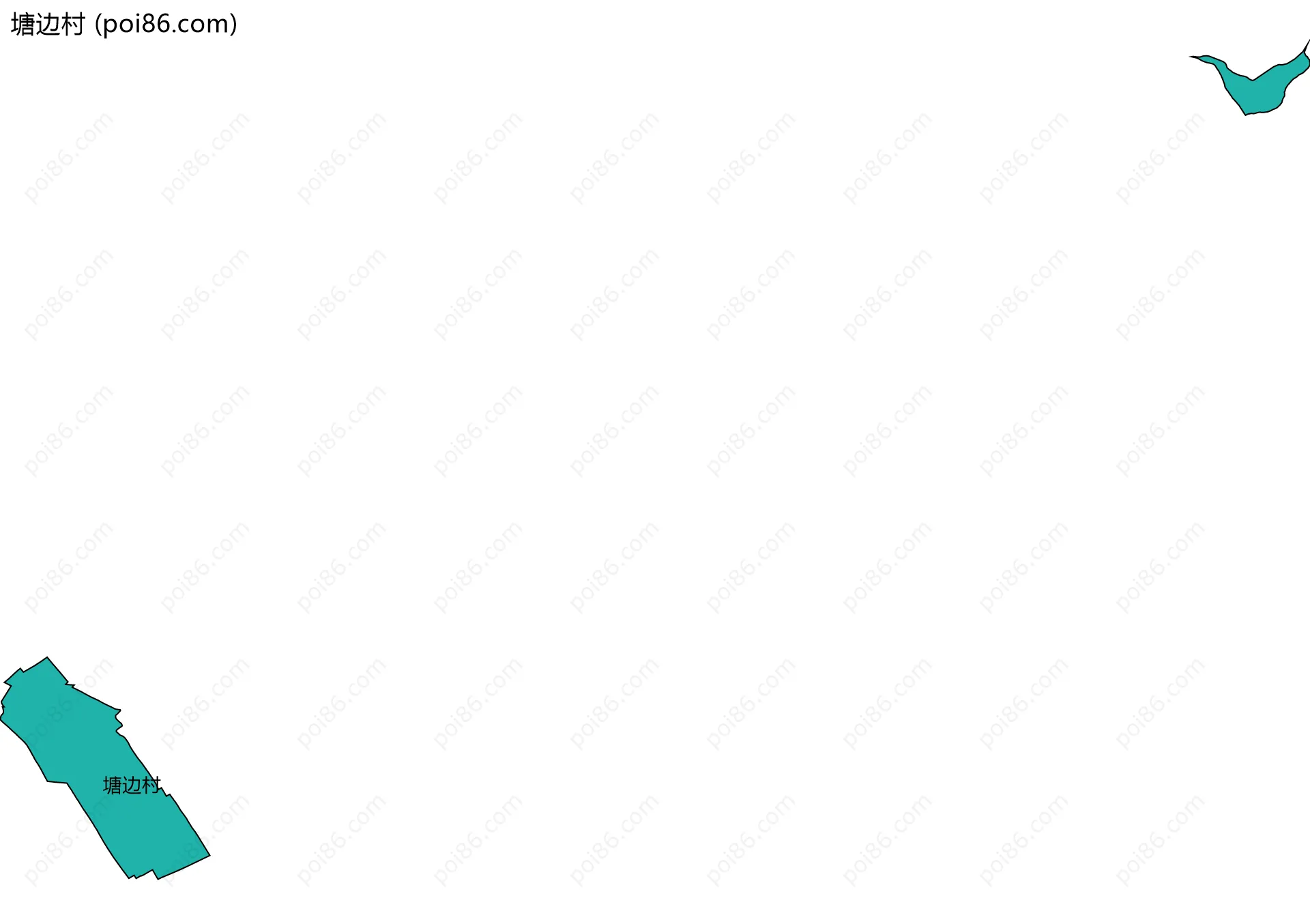 塘边村边界地图