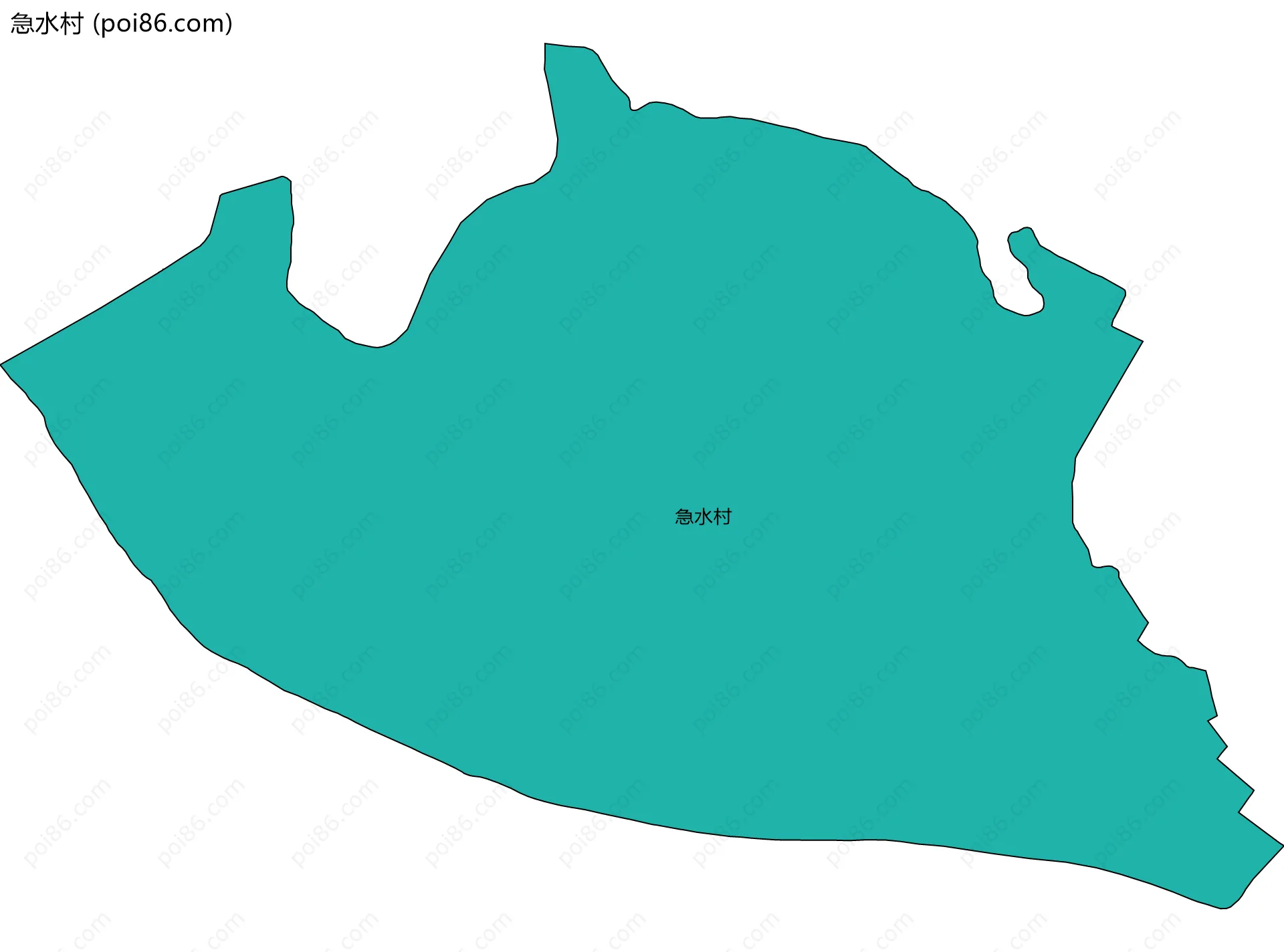 急水村边界地图