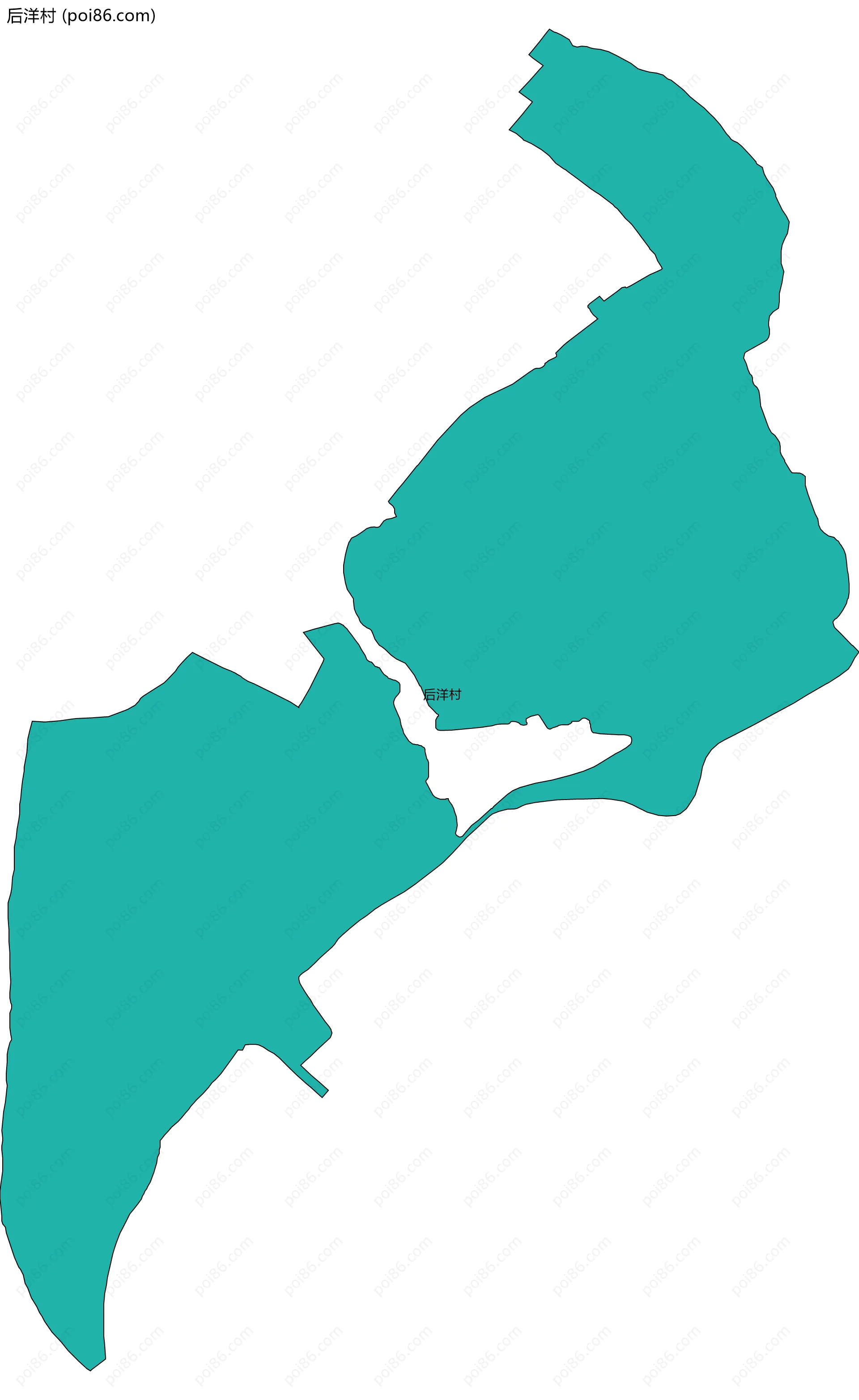 后洋村边界地图