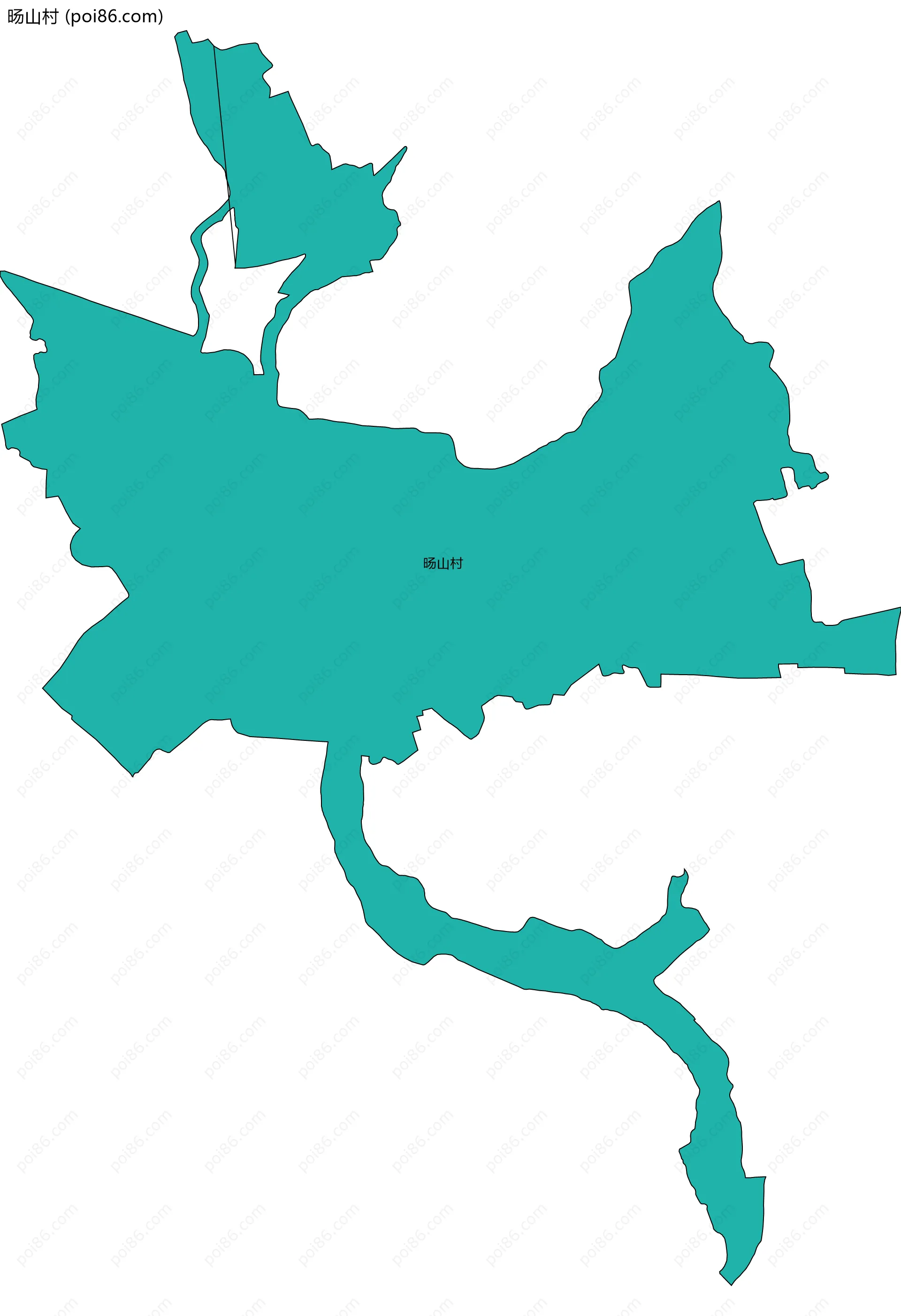 旸山村边界地图