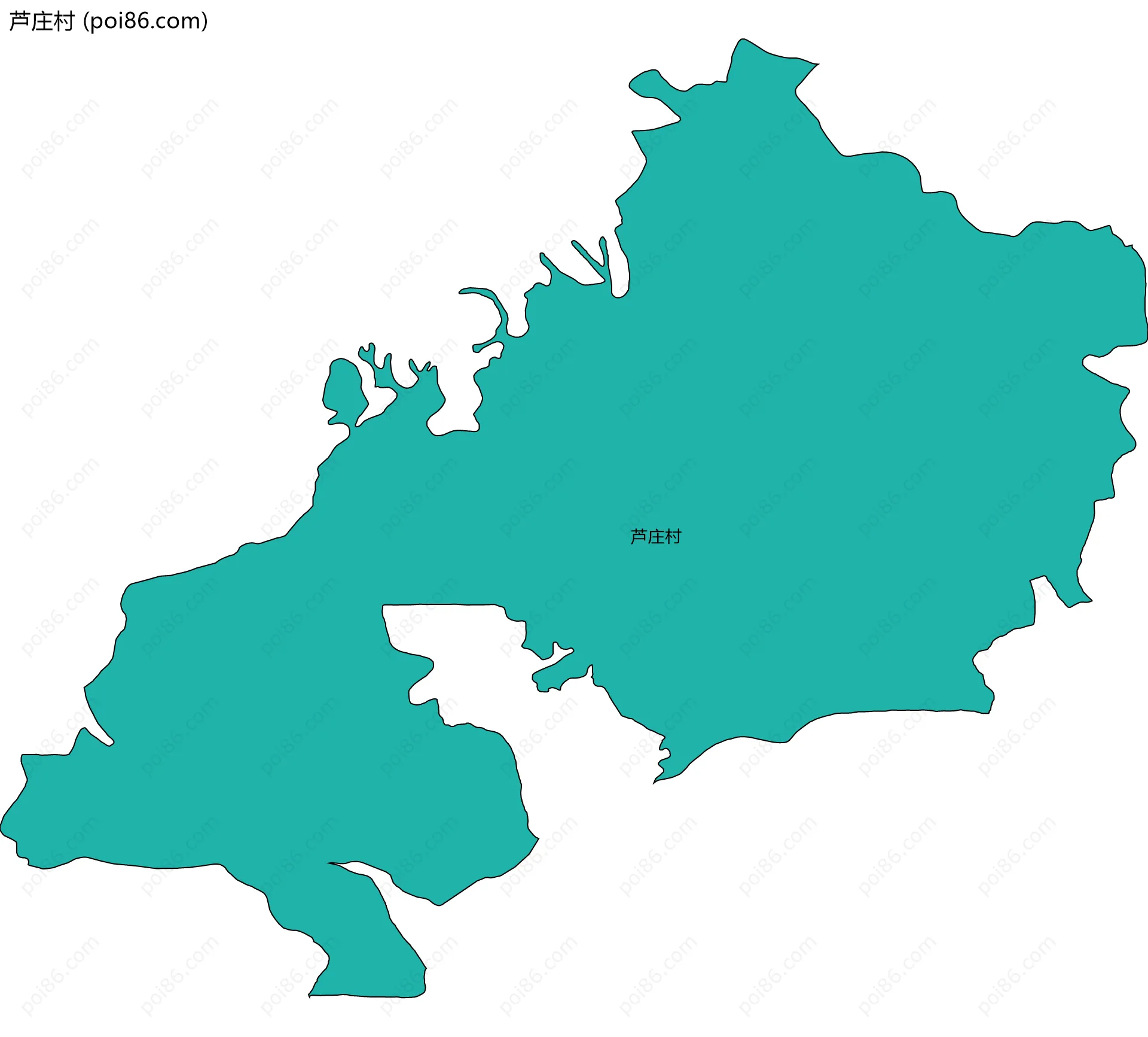 芦庄村边界地图
