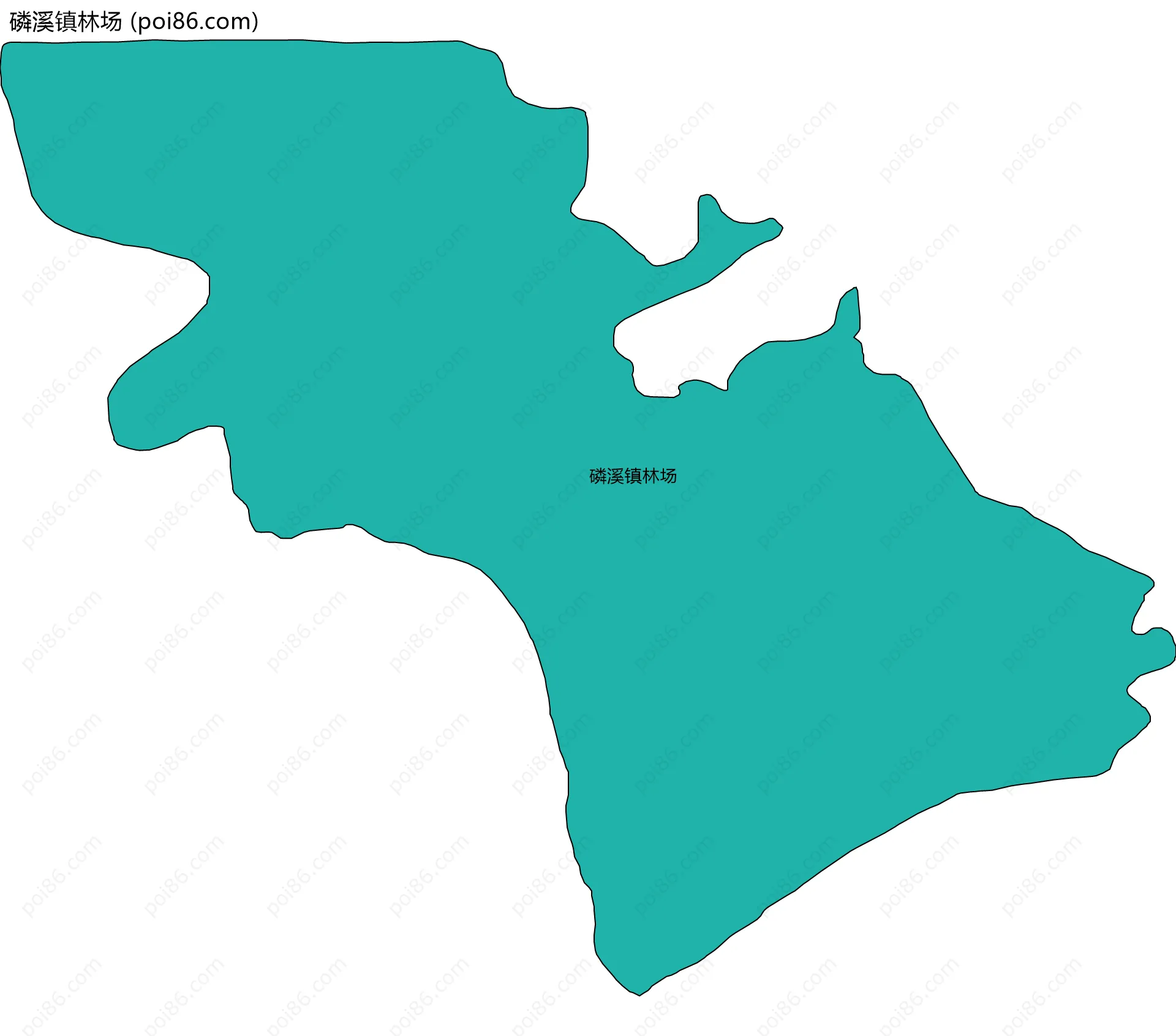 磷溪镇林场边界地图