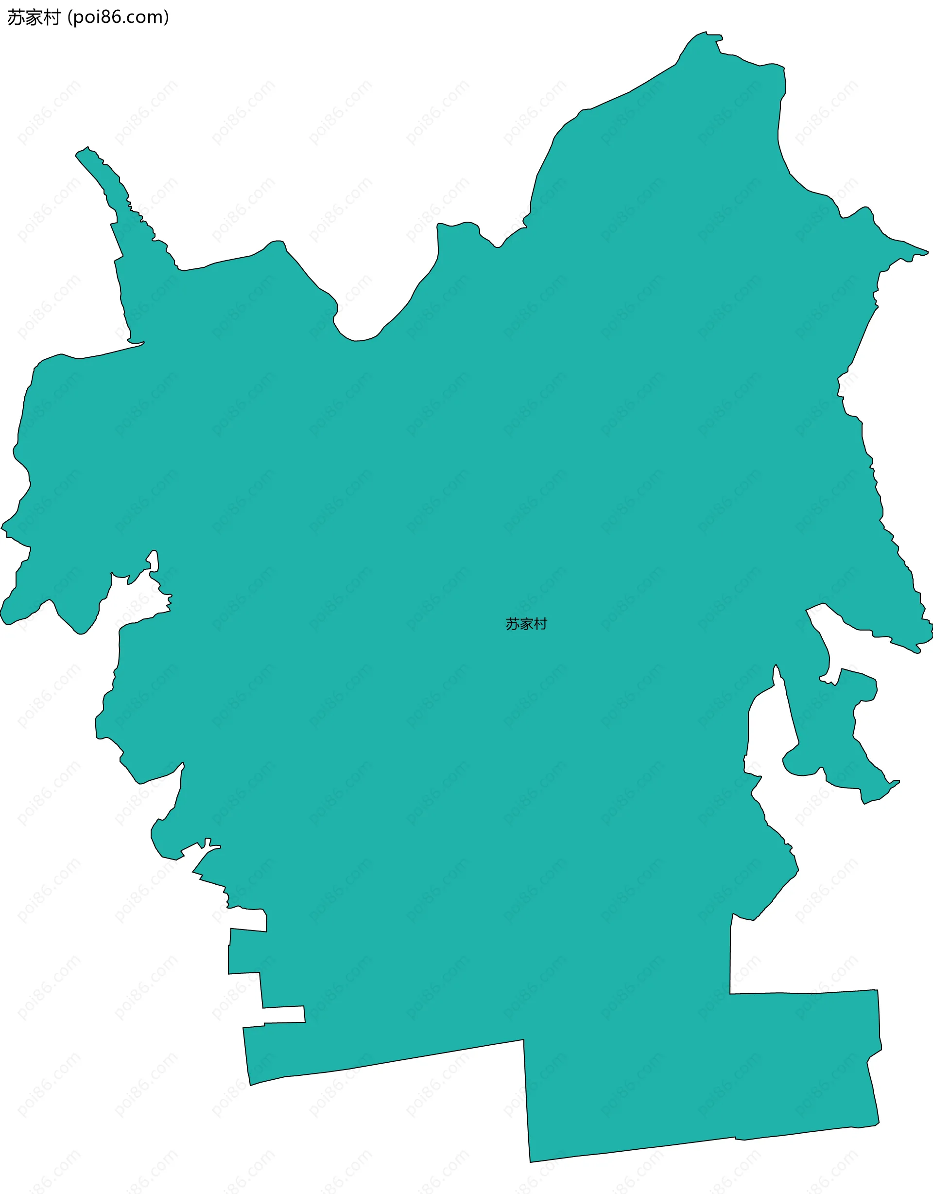 苏家村边界地图
