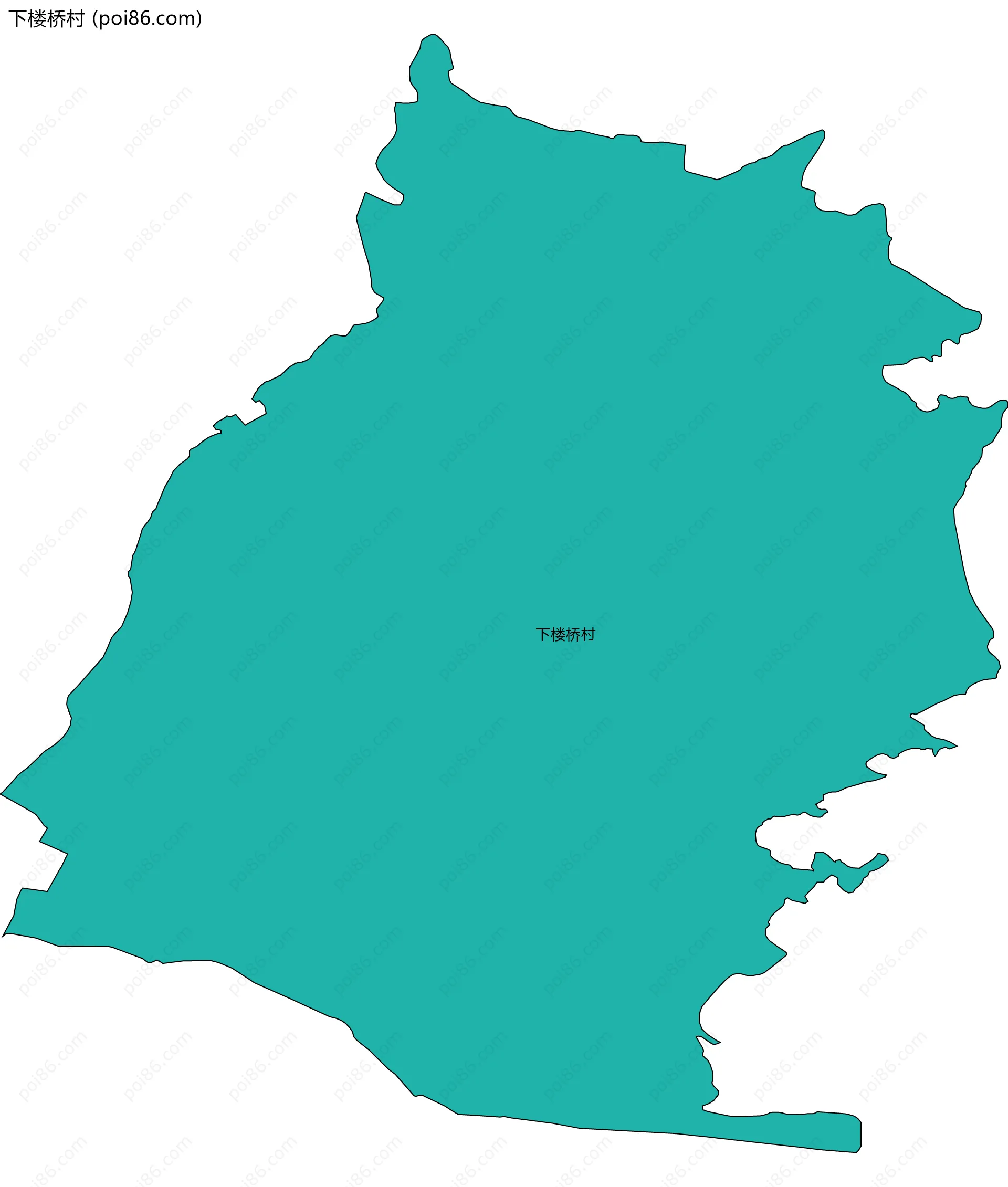 下楼桥村边界地图