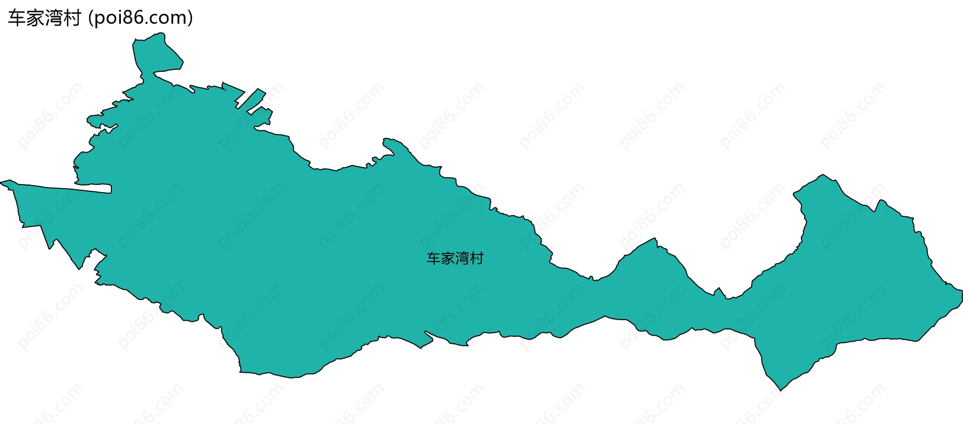 车家湾村边界地图