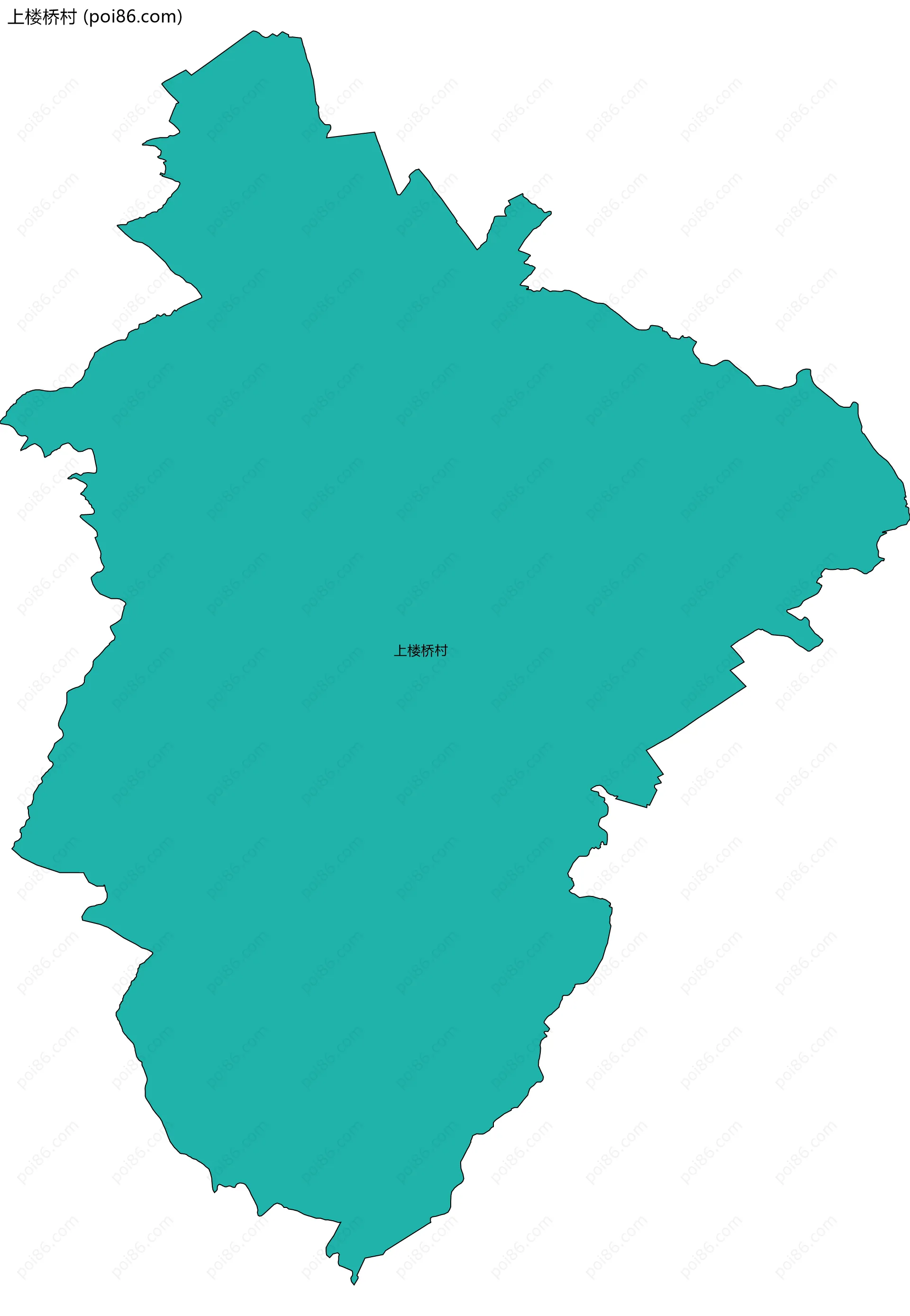 上楼桥村边界地图