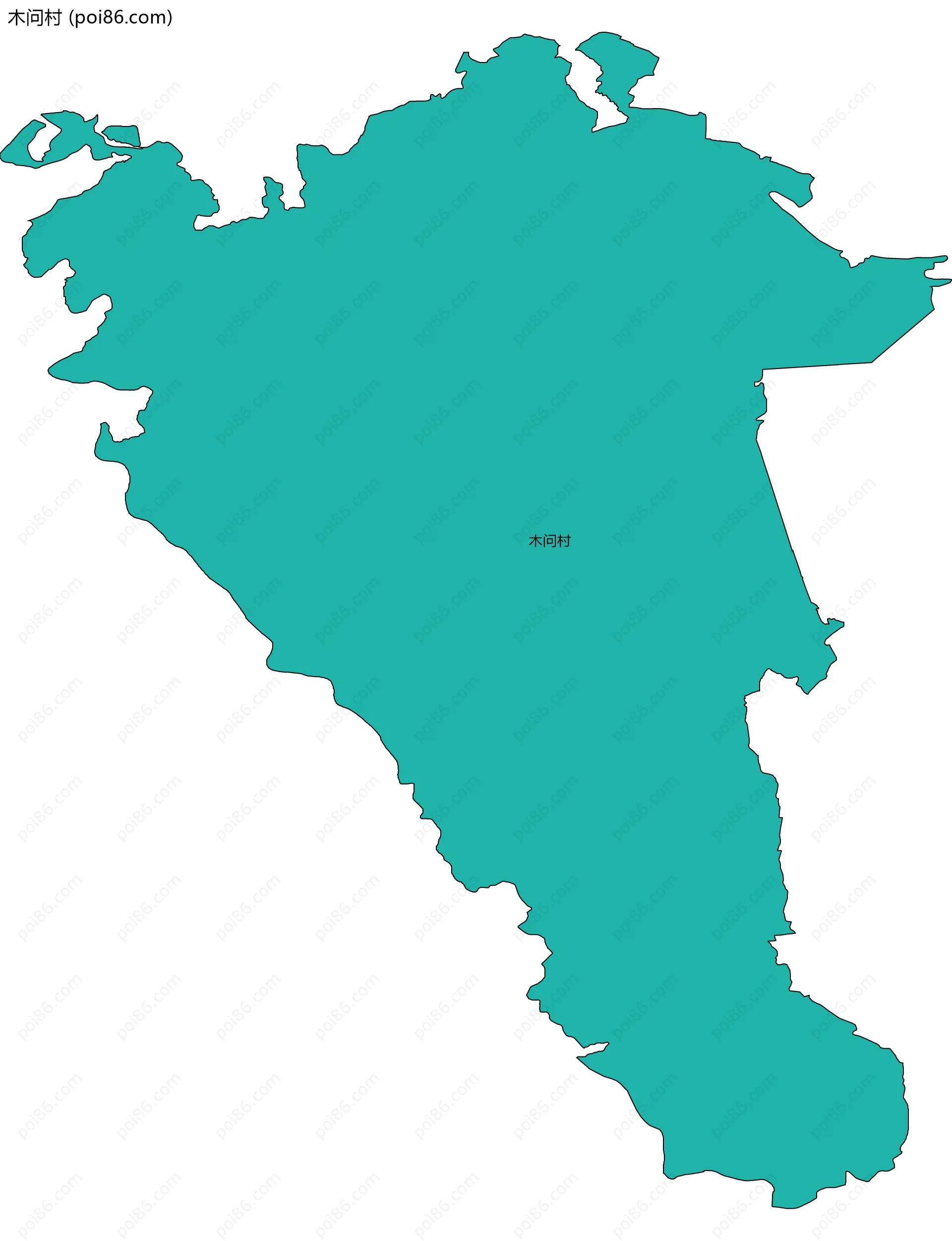 木问村边界地图