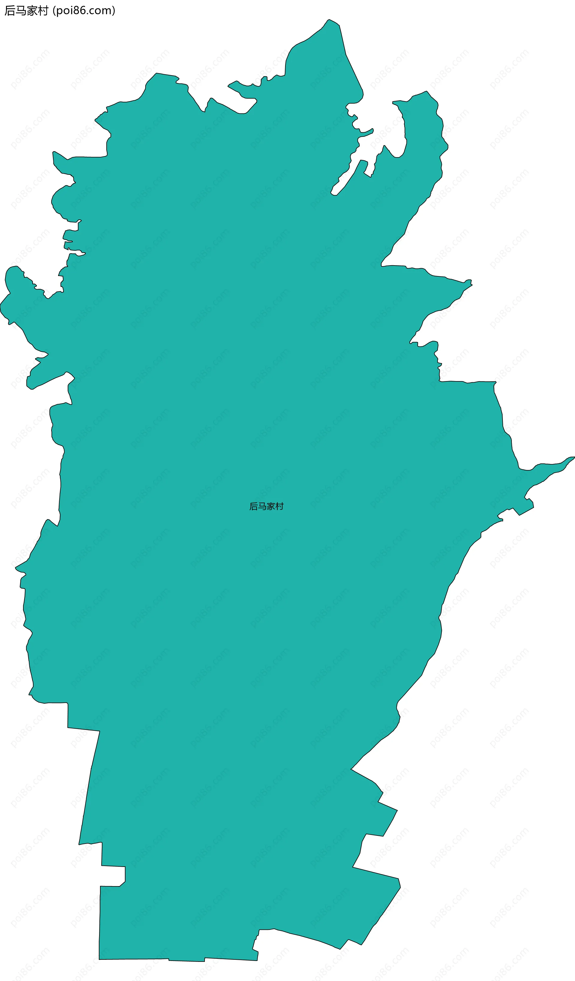 后马家村边界地图