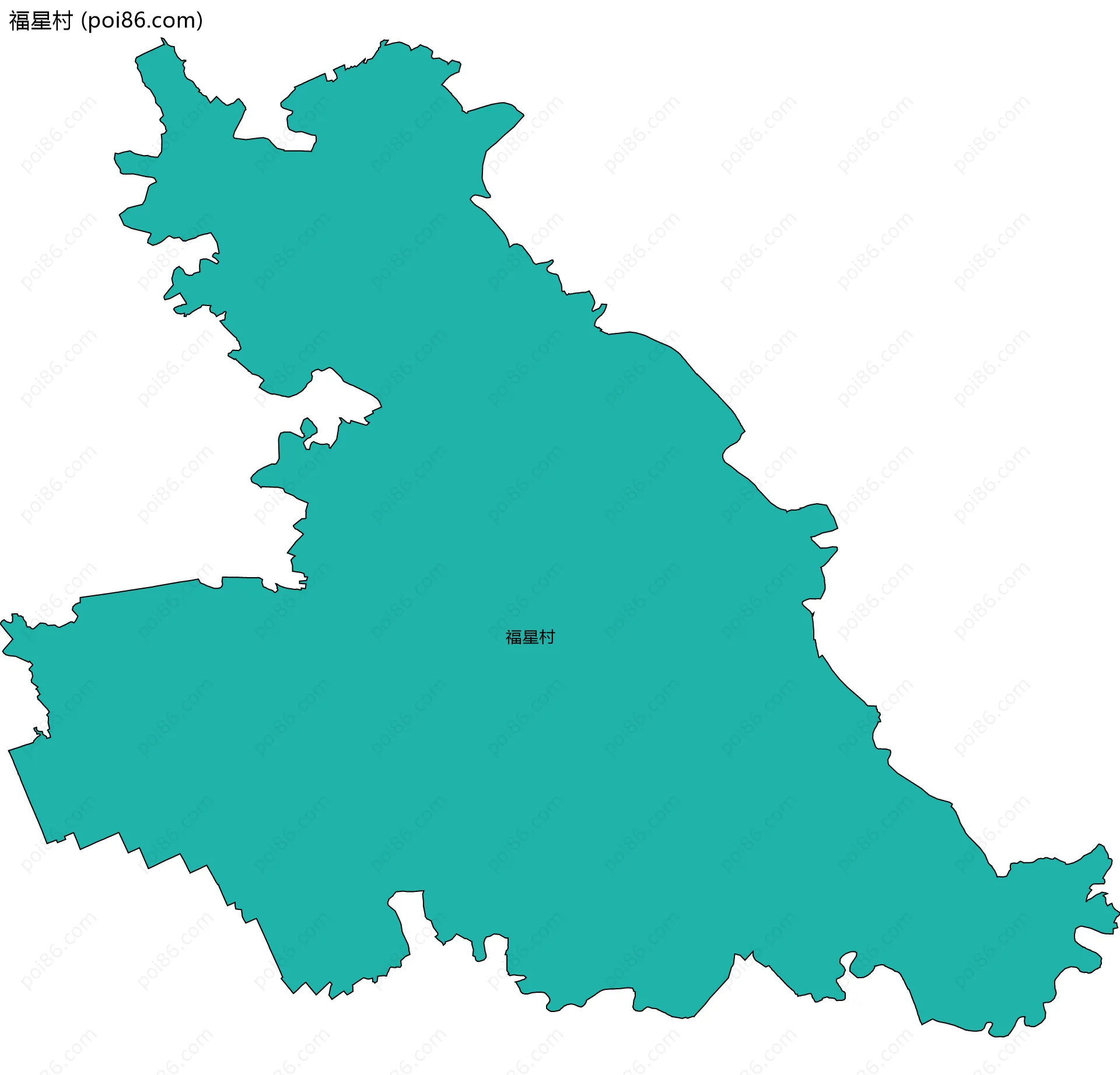 福星村边界地图