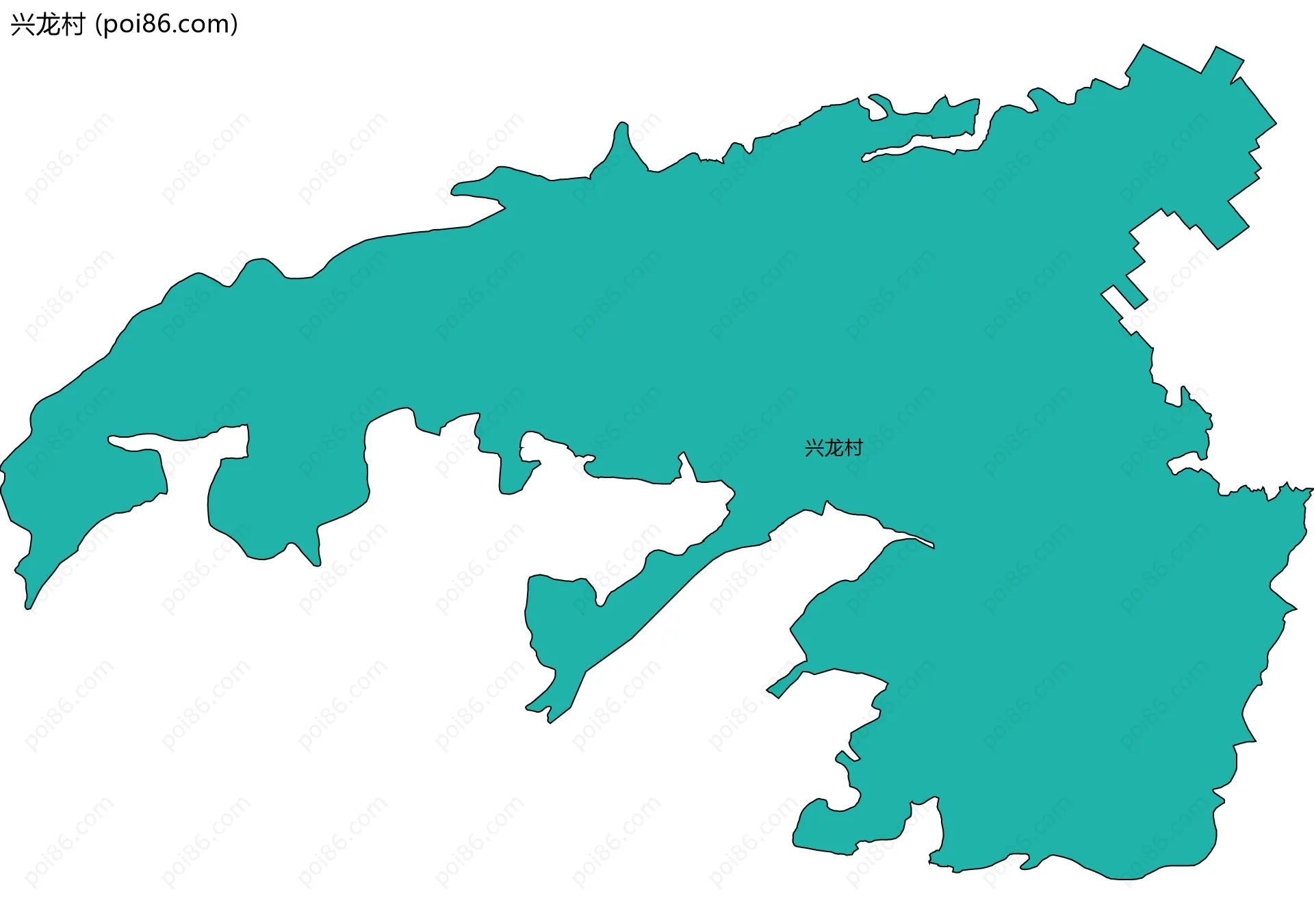 兴龙村边界地图