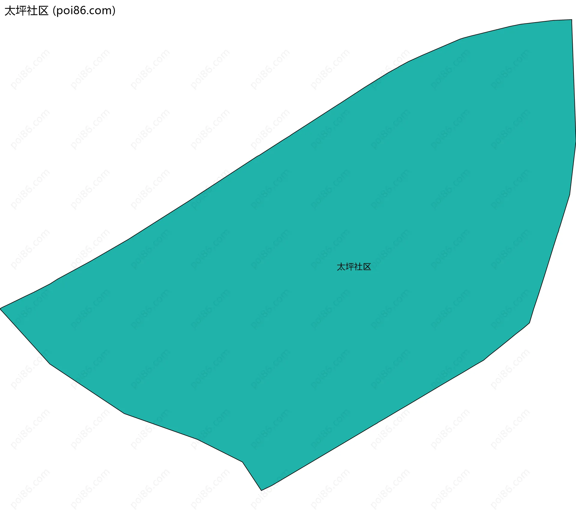 太坪社区边界地图