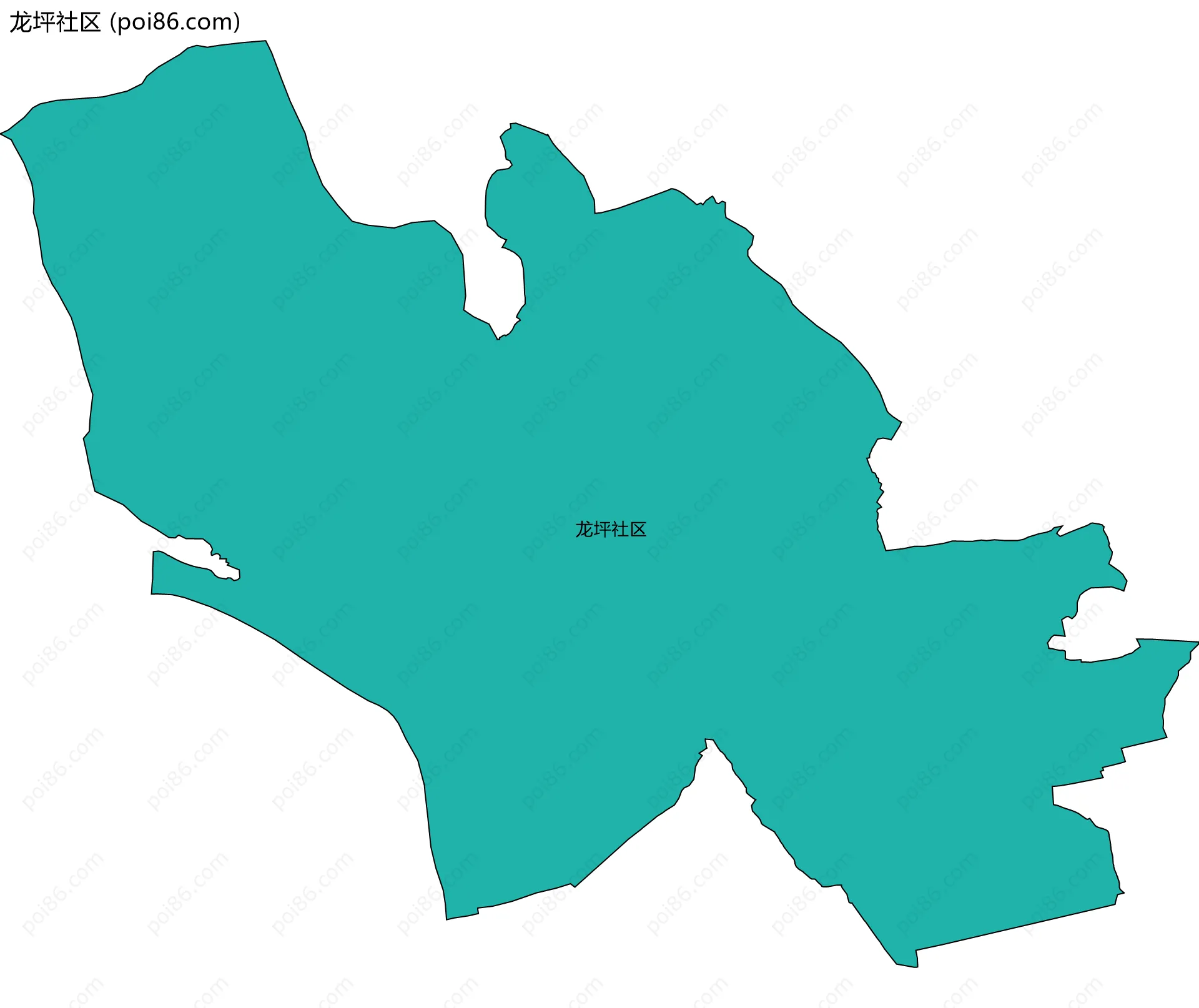 龙坪社区边界地图