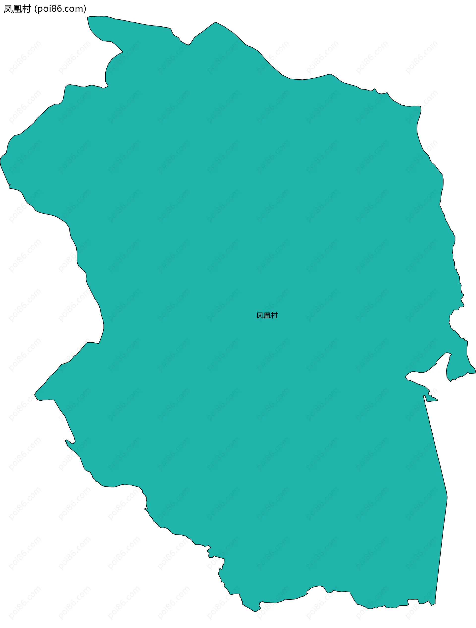 凤凰村边界地图